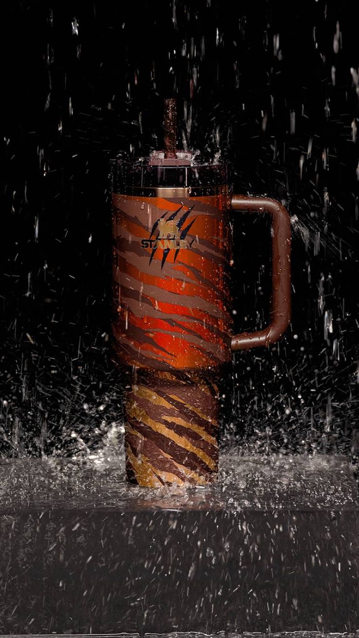 Tiger Stripe Quencher Bronze Tumbler 40oz