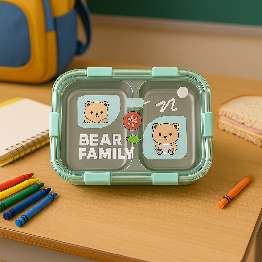 Bear Family Lunch Stainless Steel Box
