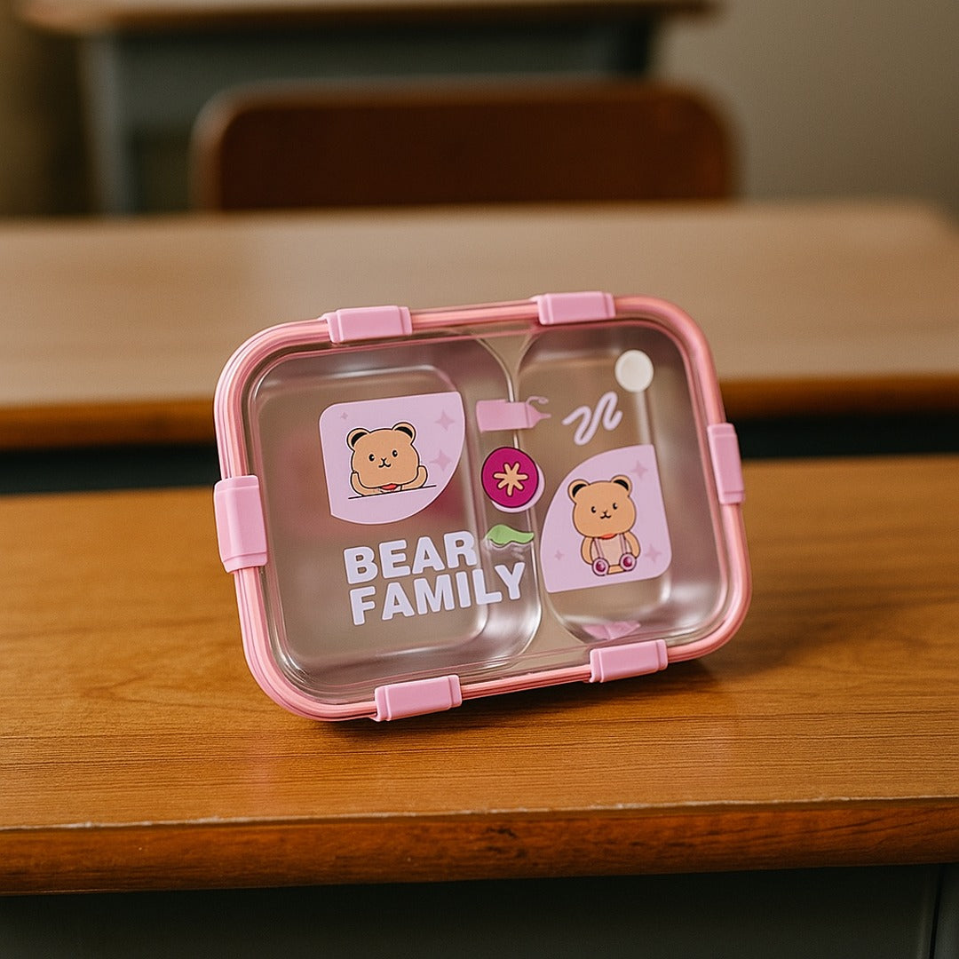 Bear Family Lunch Stainless Steel Box