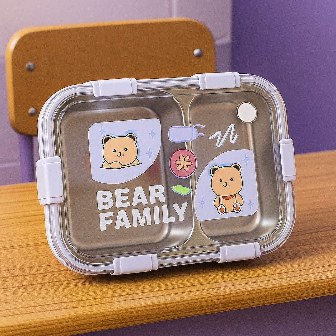Bear Family Lunch Stainless Steel Box