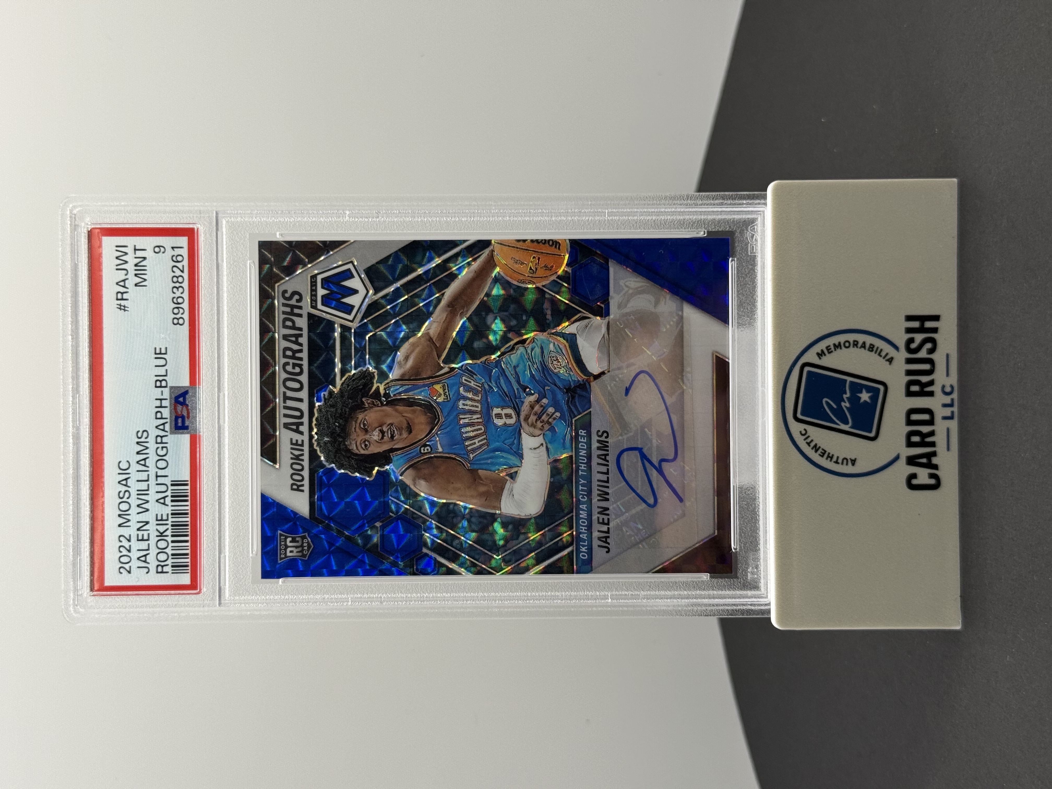 2022 Mosaic Jalen Williams Rookie Autographs Blue