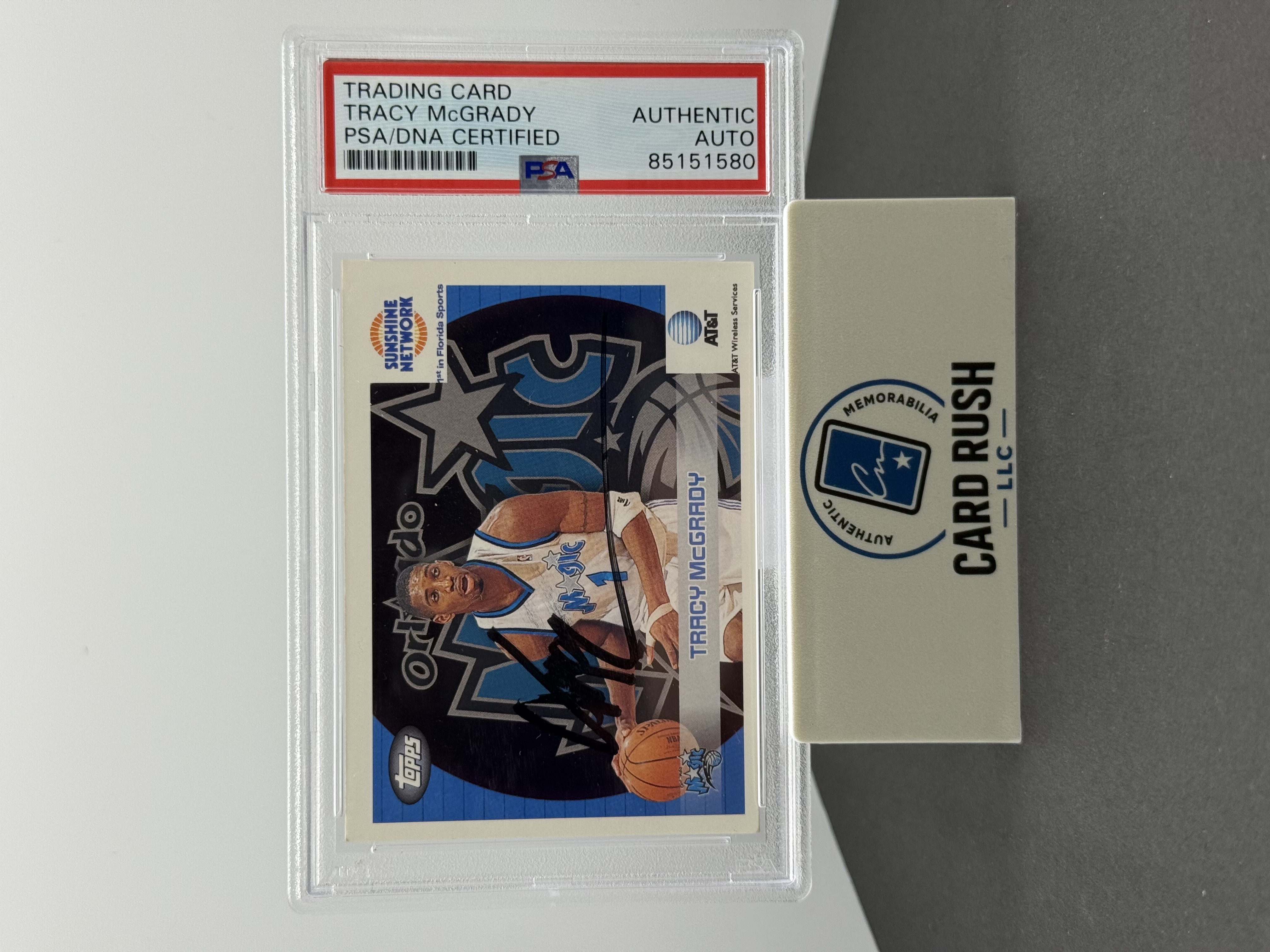 2000 Topps Tracy McGrady Autographed Trading Card