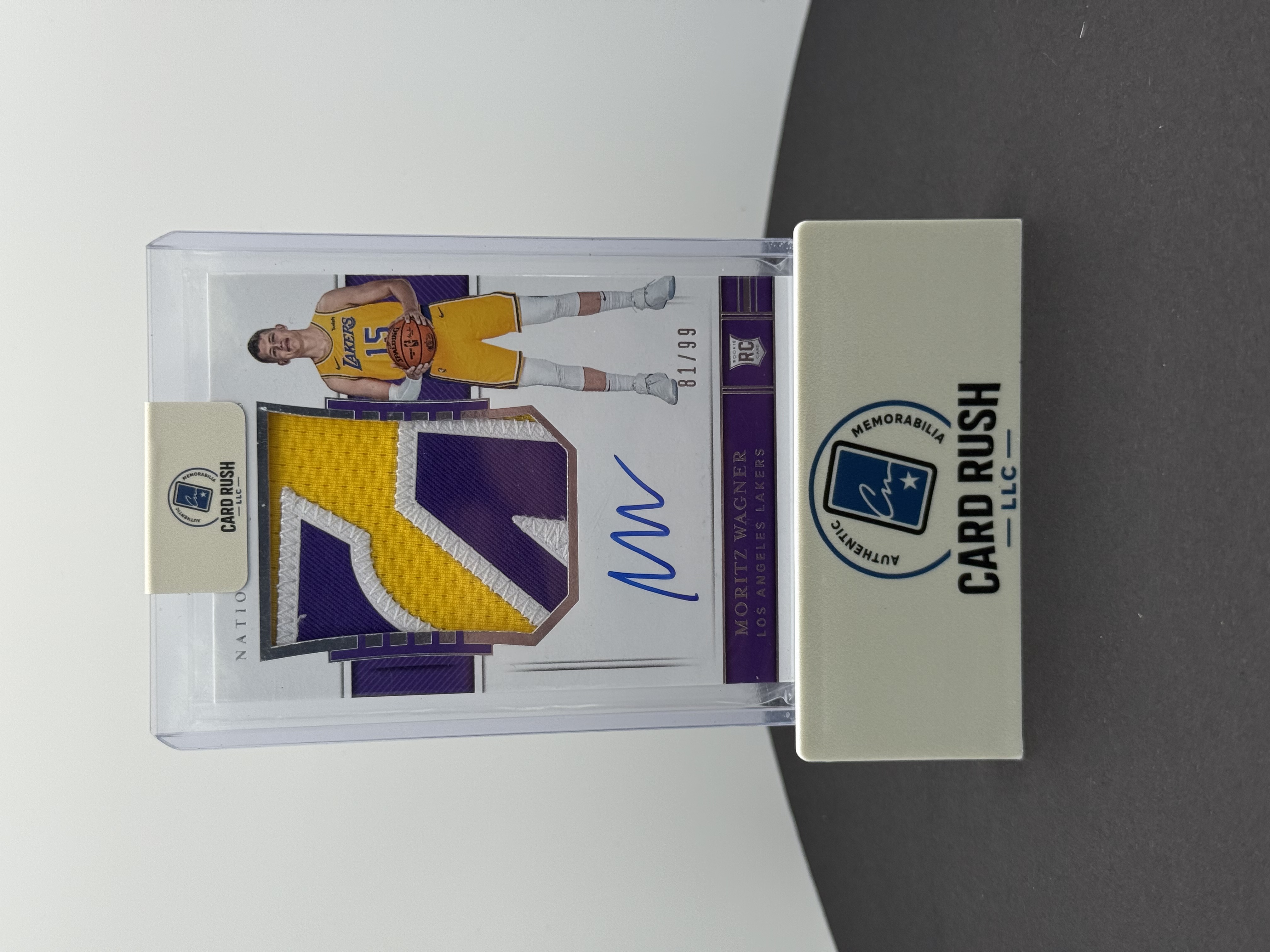 2018-19 Moritz Wagner Rookie Autographed Jersey Patch Card
