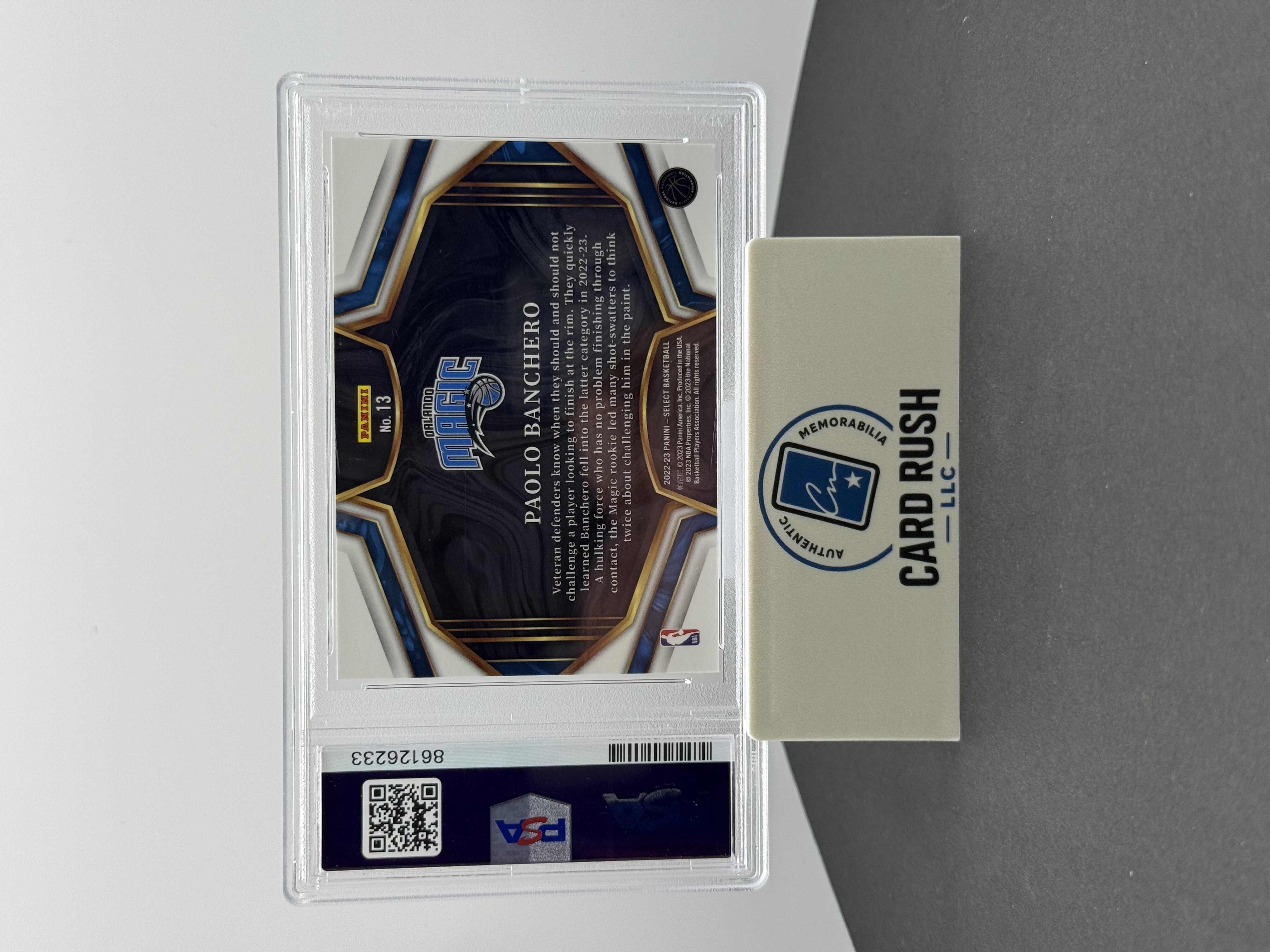 2022 Select Paolo Banchero Snapshots Autograph Rookie Card