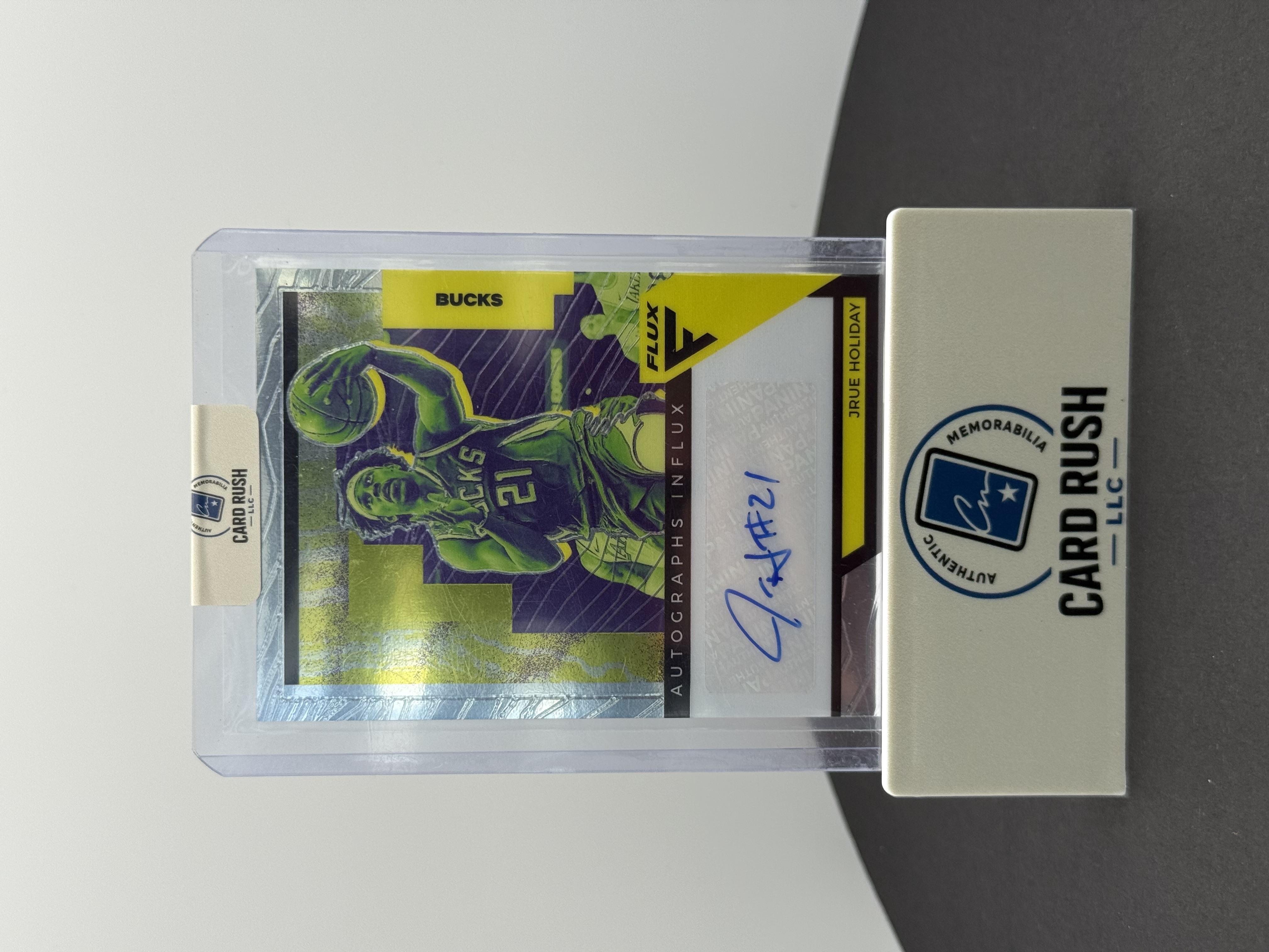 2020-21 Panini Flux Jrue Holiday Autographed Basketball Card