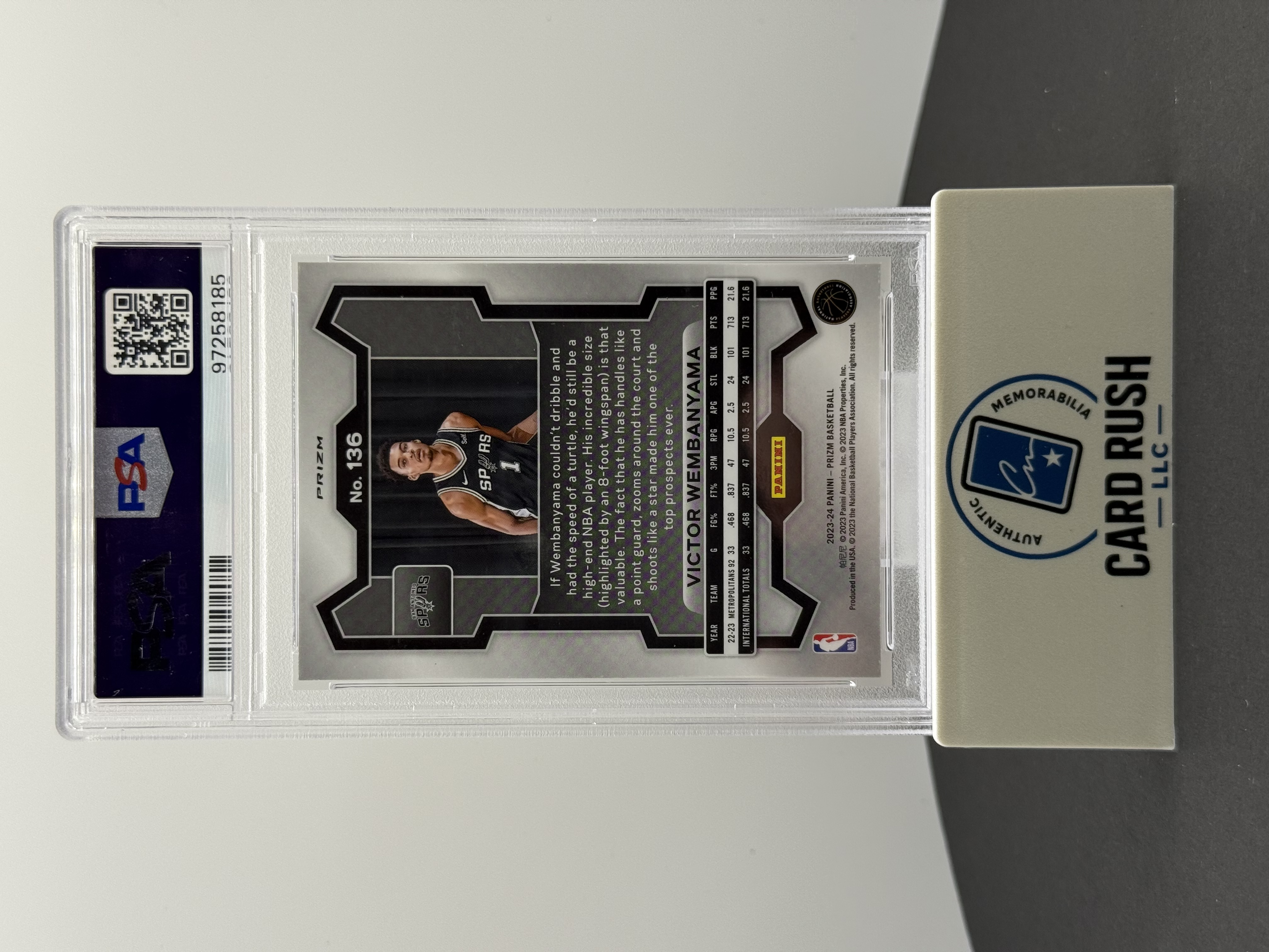 2023 Prizm Victor Wembanyama Rookie Red White Blue Basketball Card