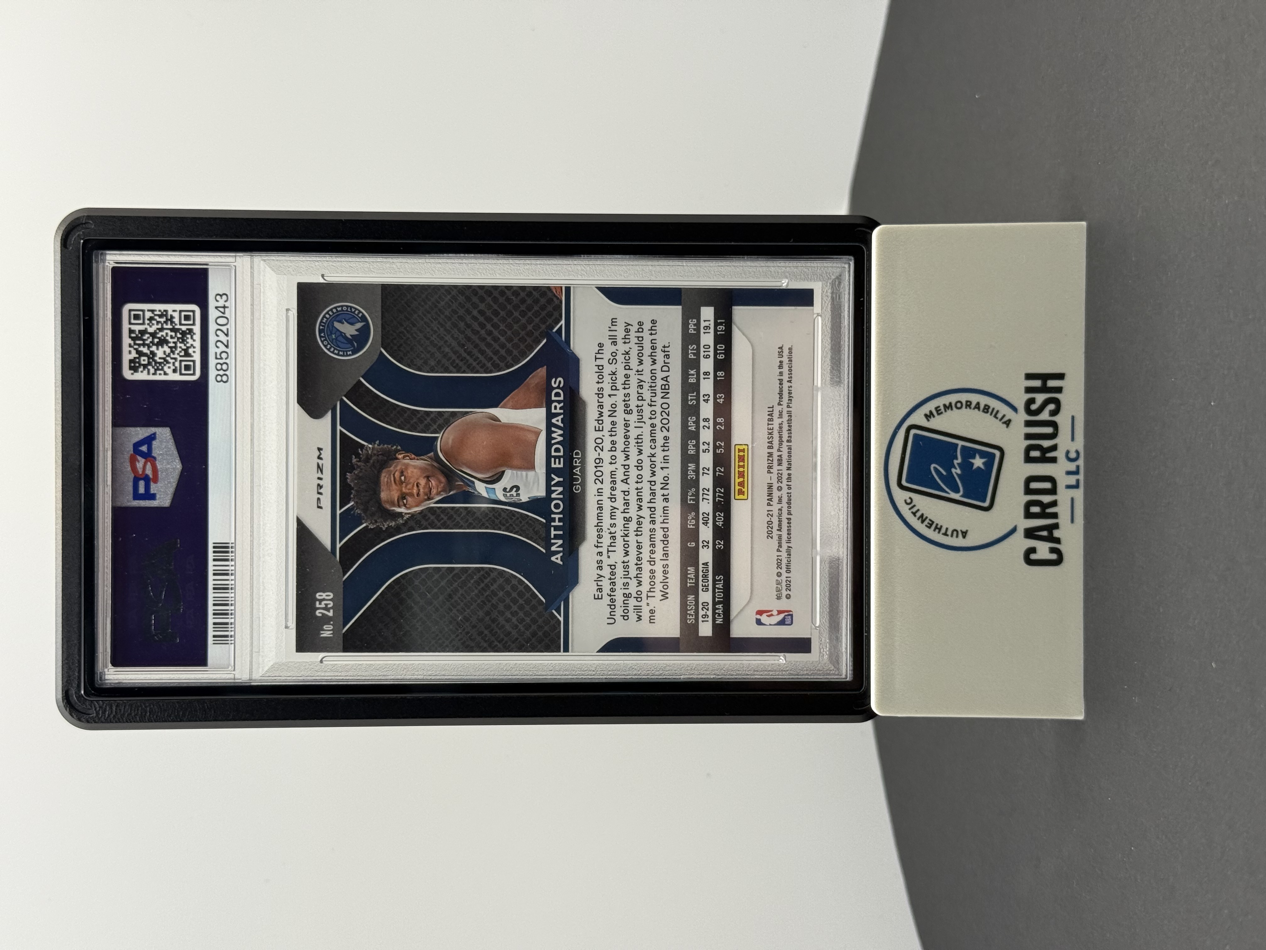 2020 Panini Prizm Anthony Edwards Rookie Card