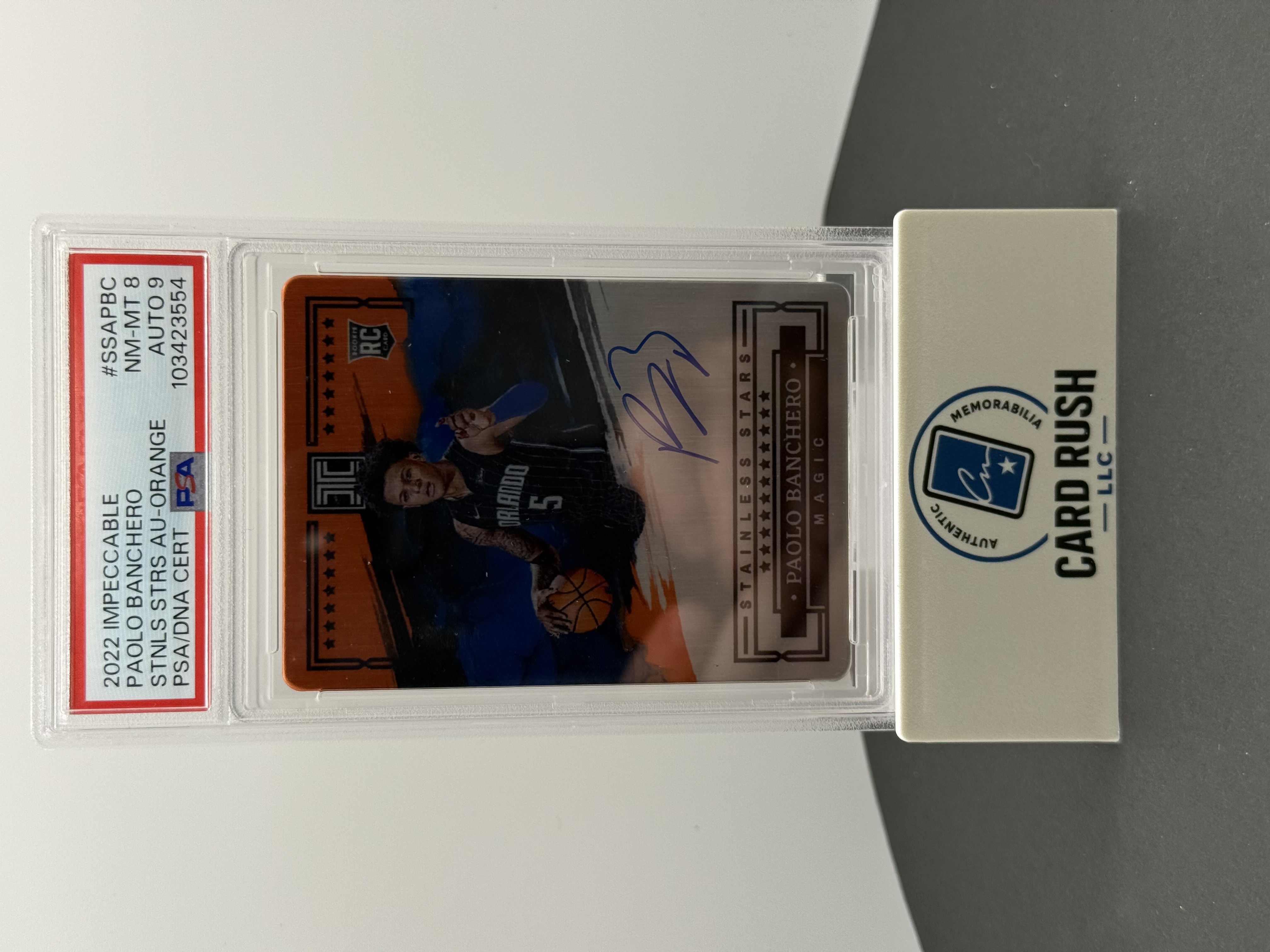 2022 Impeccable Paolo Banchero Autographed Rookie Card