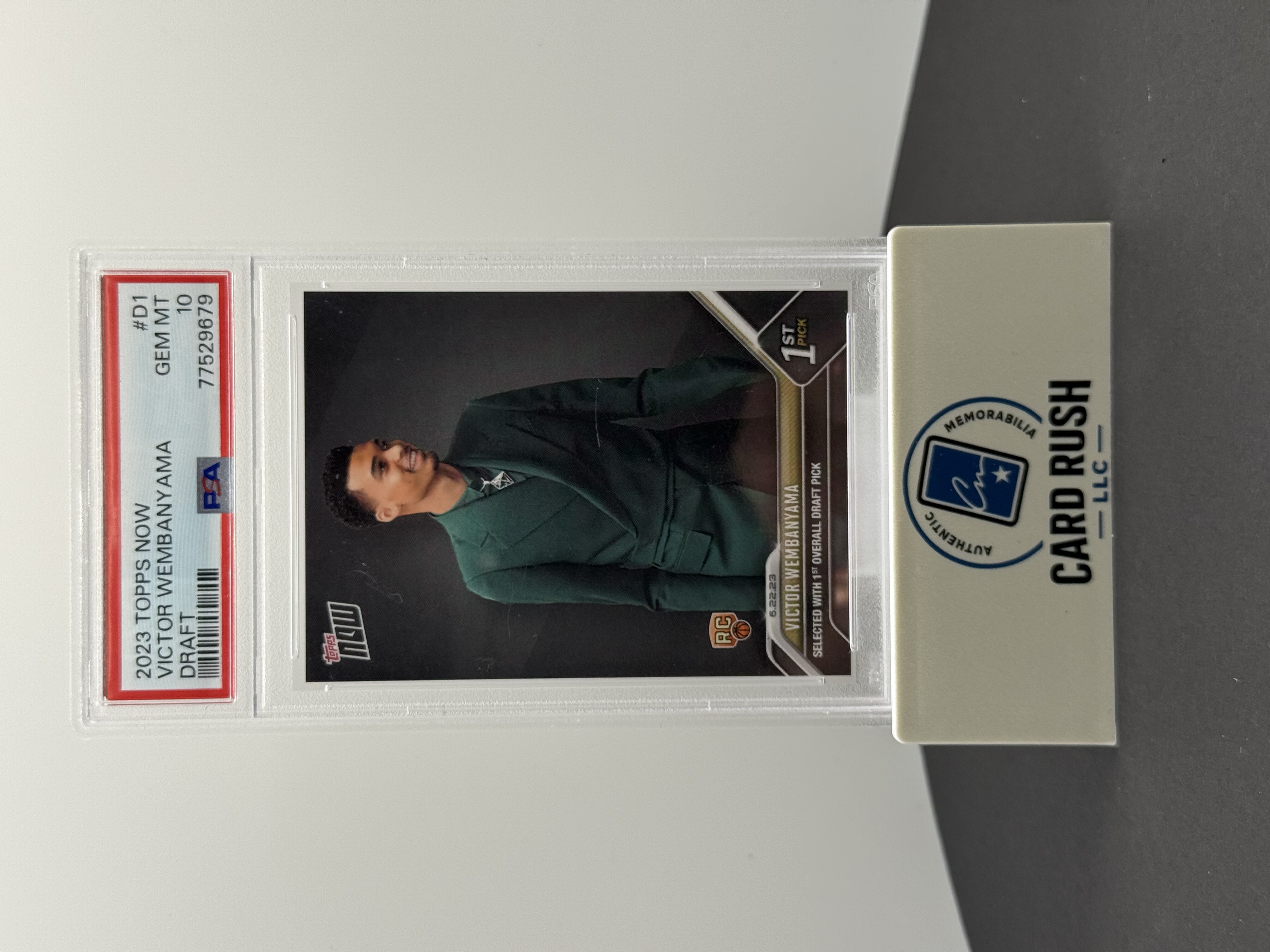 2023 Topps Now Victor Wembanyama Draft Rookie Card
