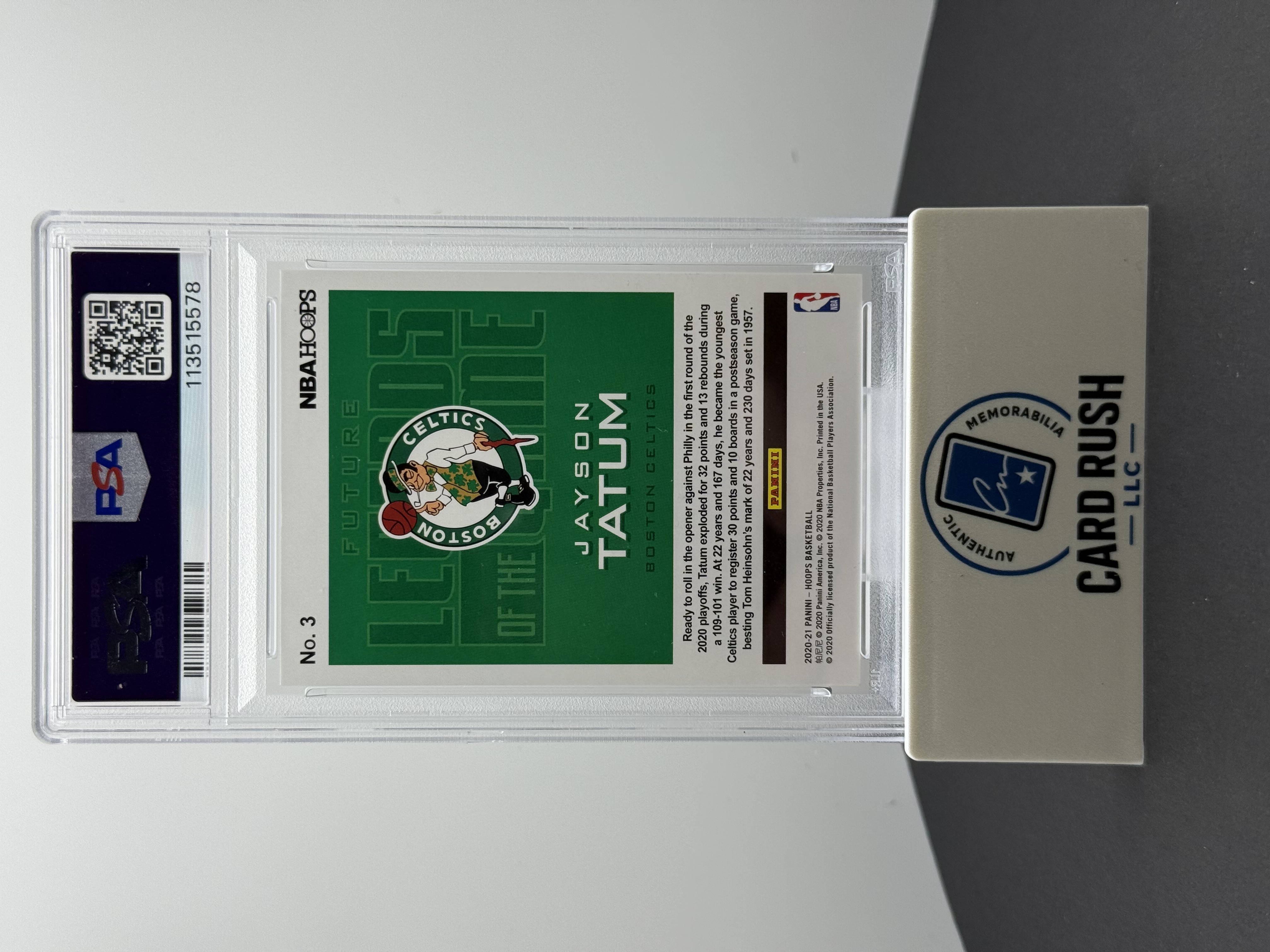 2020-21 Panini Hoops Jayson Tatum Future Legends of the Game Silver