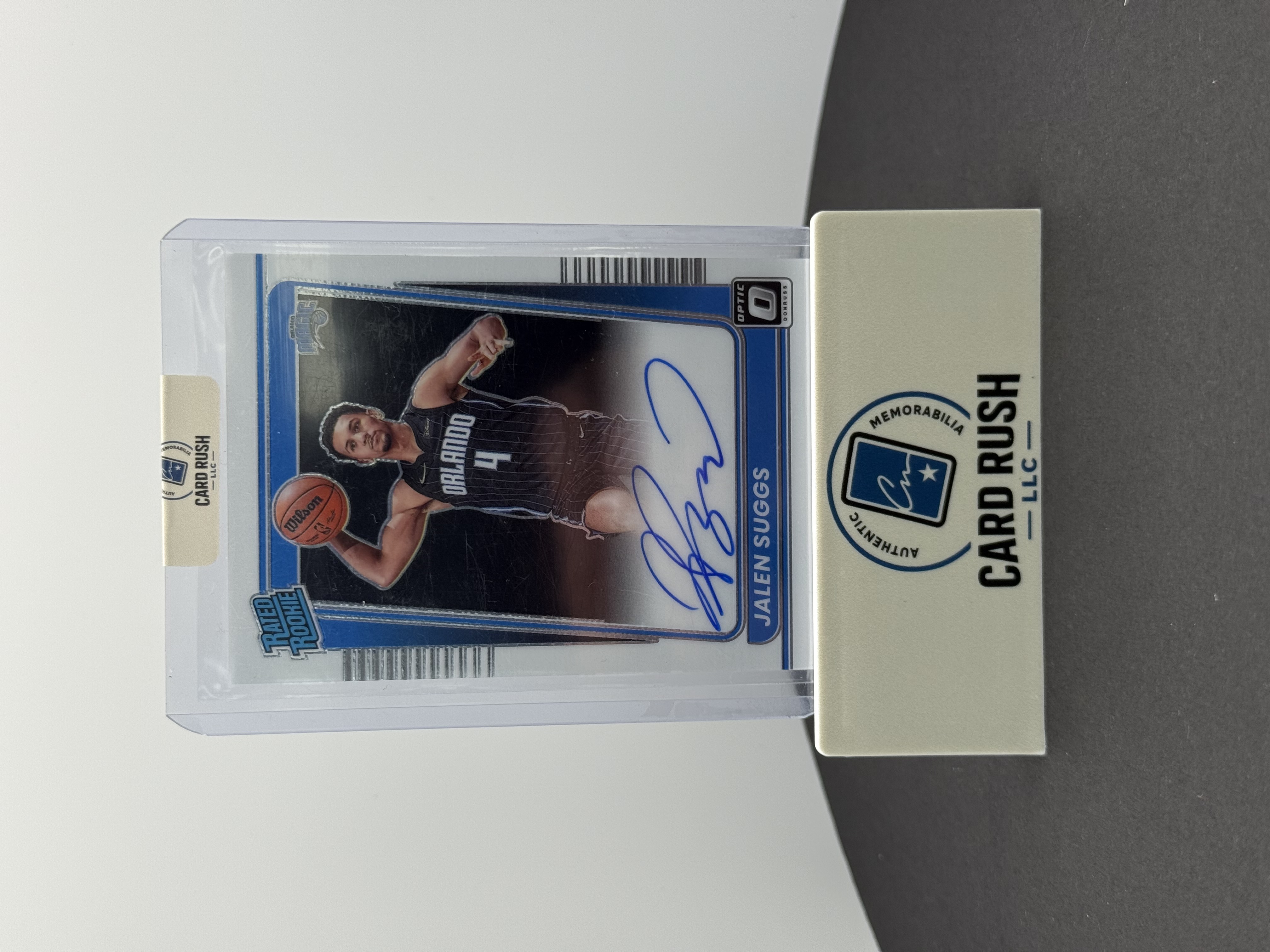2021-22 Panini Donruss Optic Jalen Suggs Autographed Basketball Card