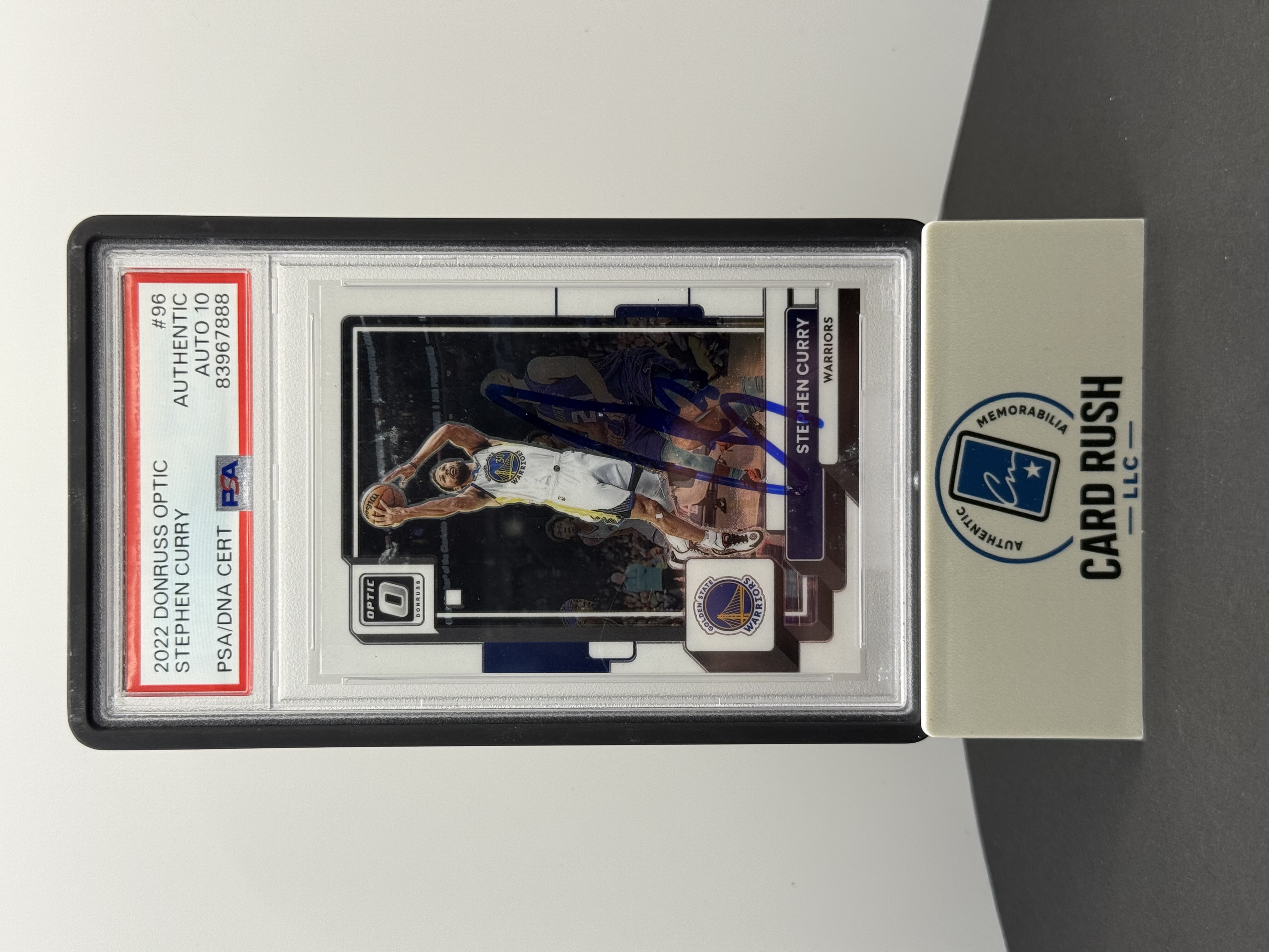 2021 Donruss Optic Stephen Curry Autographed Trading Card