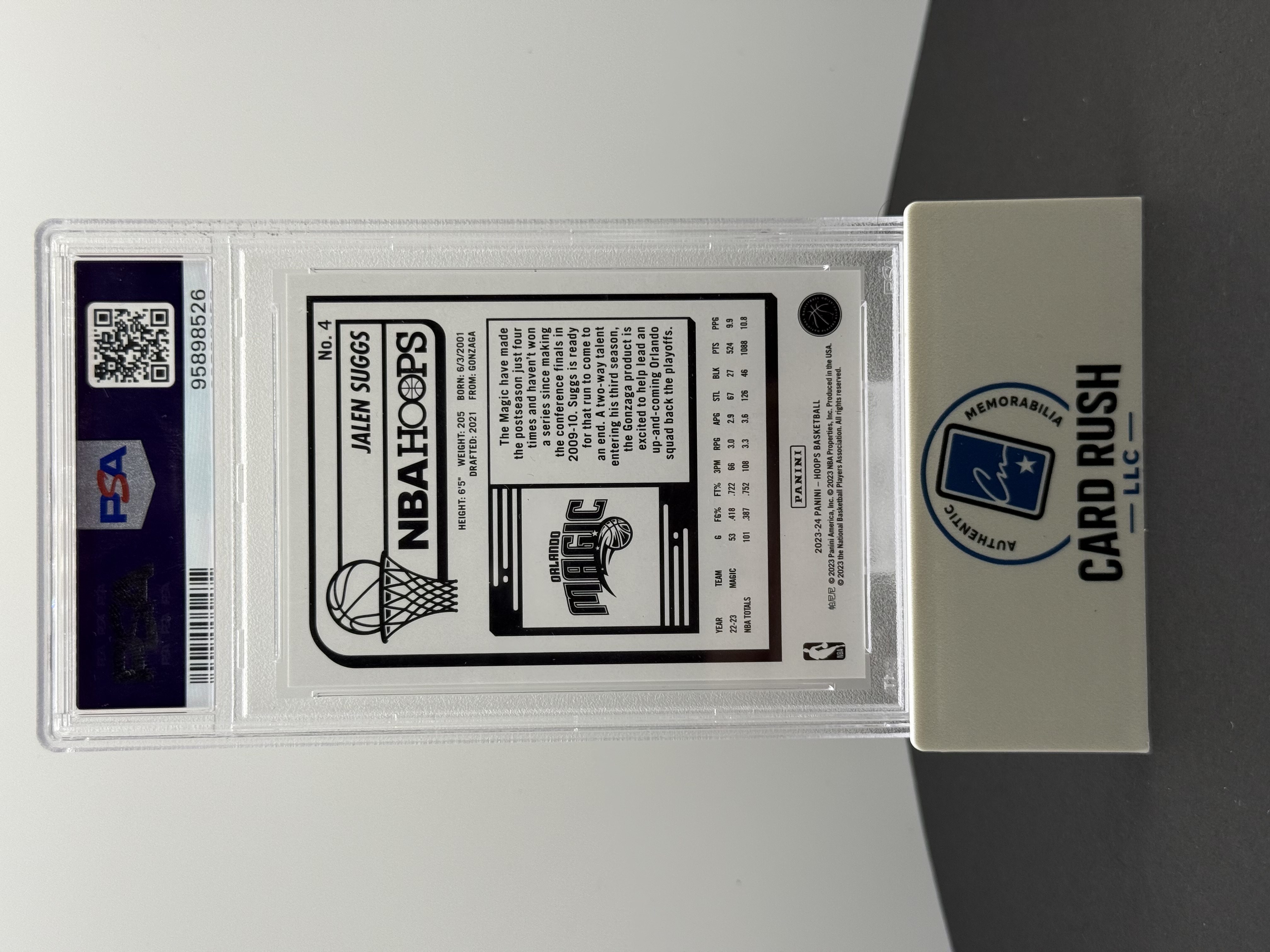 2023 Hoops Jalen Suggs Hyper Gold PSA 10