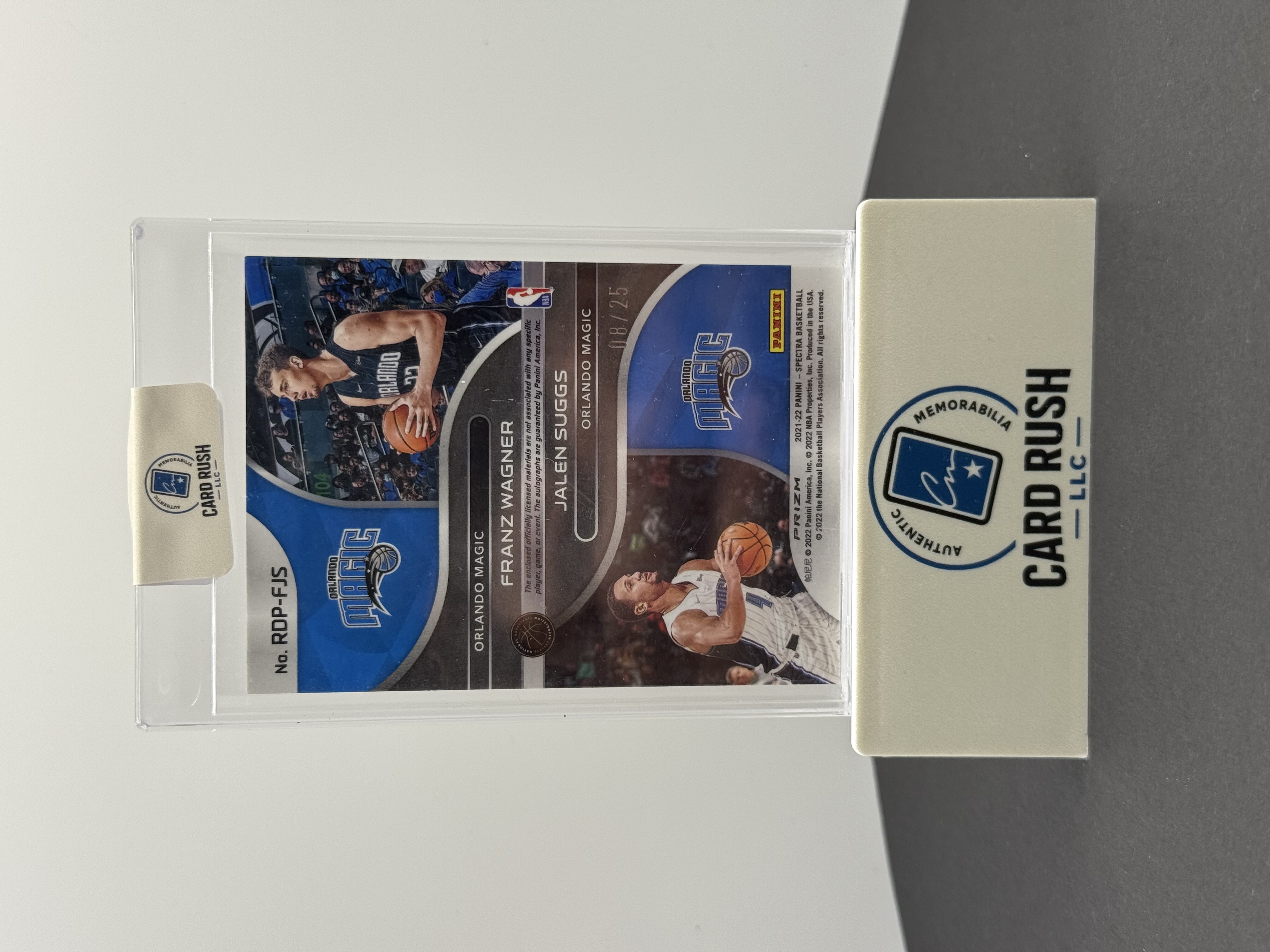 2021-22 Panini Prizm Franz Wagner/Jalen Suggs Dual Patch Autographed Basketball Trading Card