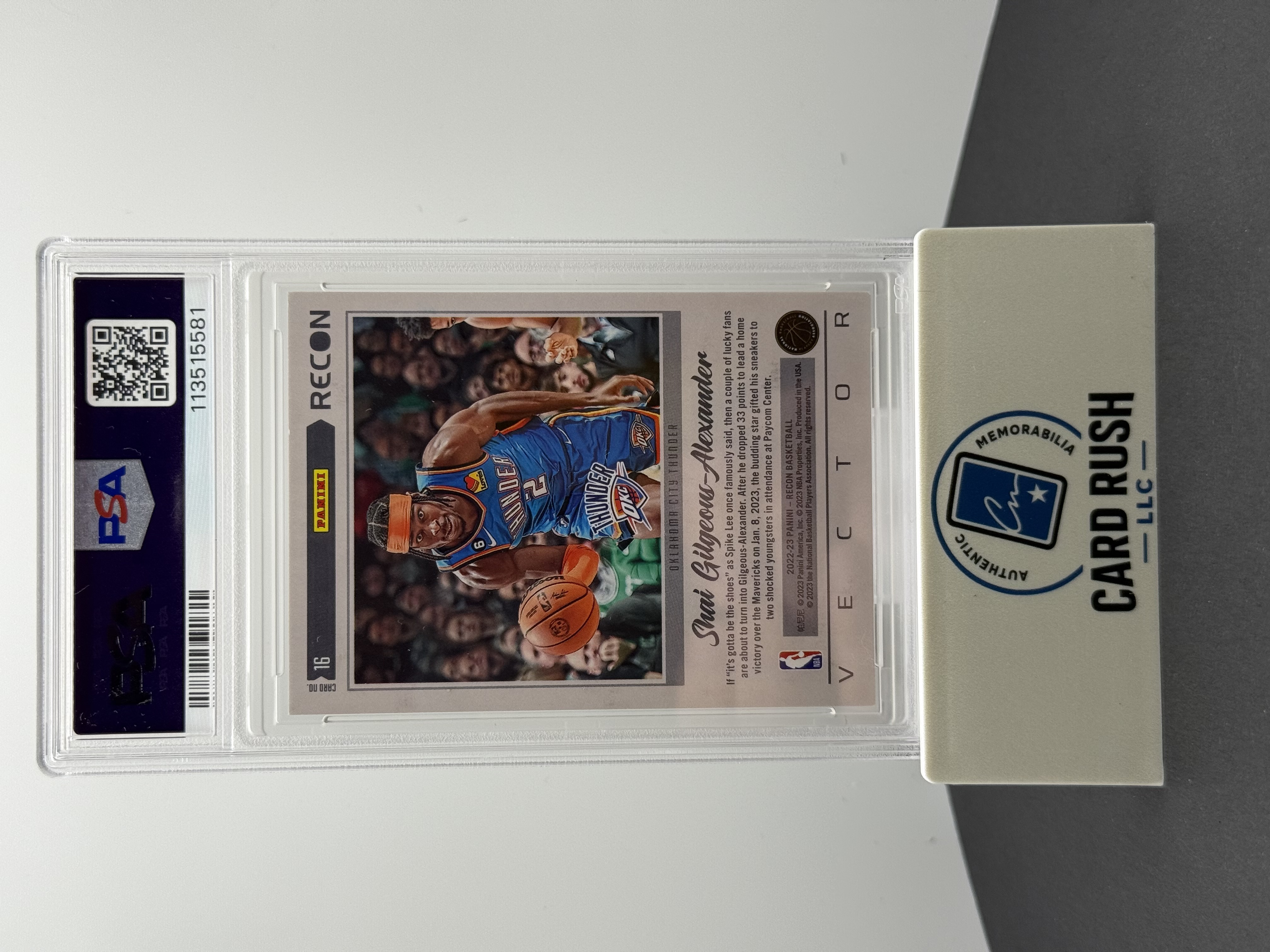 2022-23 Panini - Recon Vector Shai Gilgeous-Alexander Autographed Basketball Card