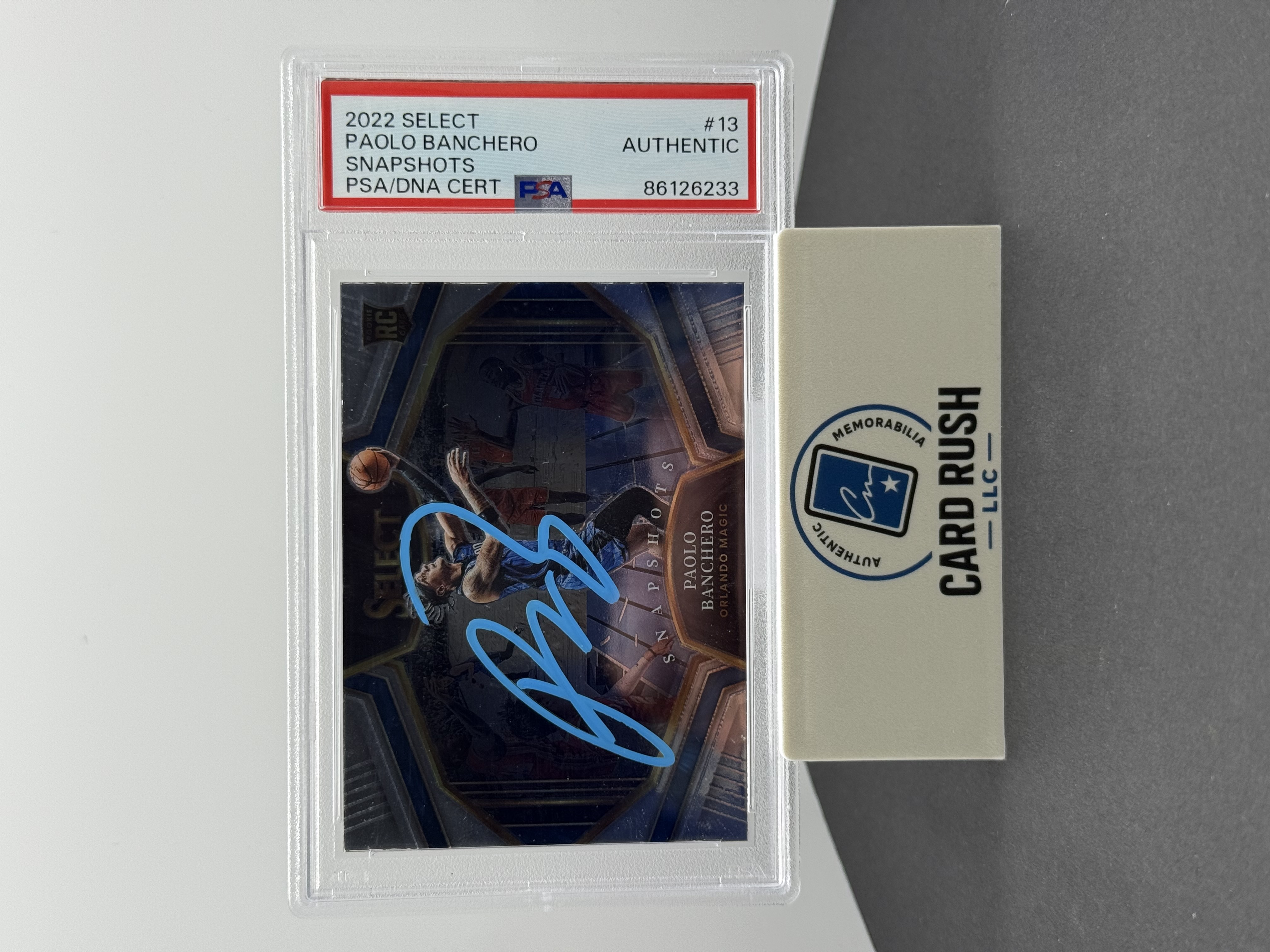 2022 Select Paolo Banchero Snapshots Autograph Rookie Card