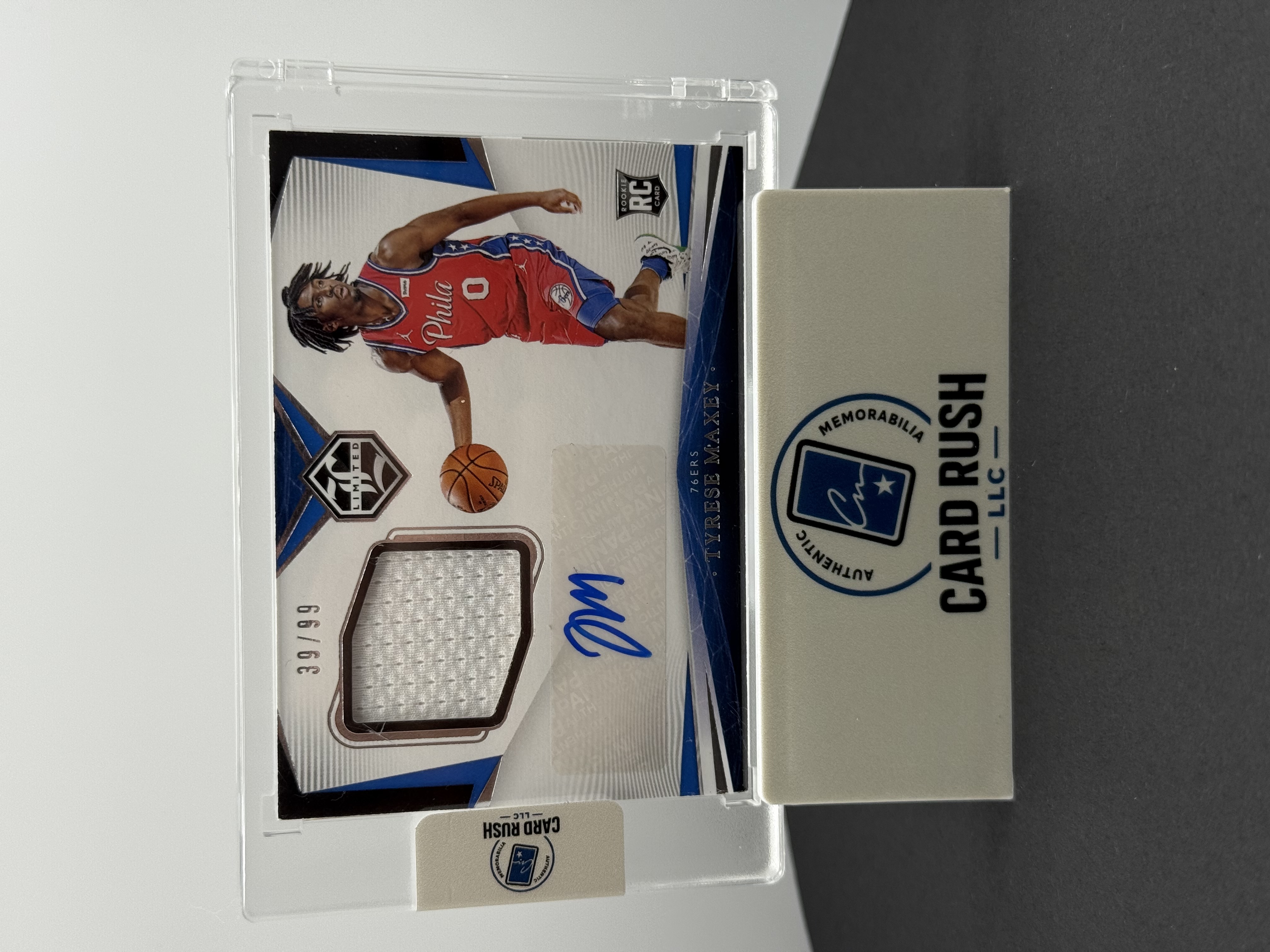 2020-21 Panini Chronicles Limited Tyrese Maxey RPA