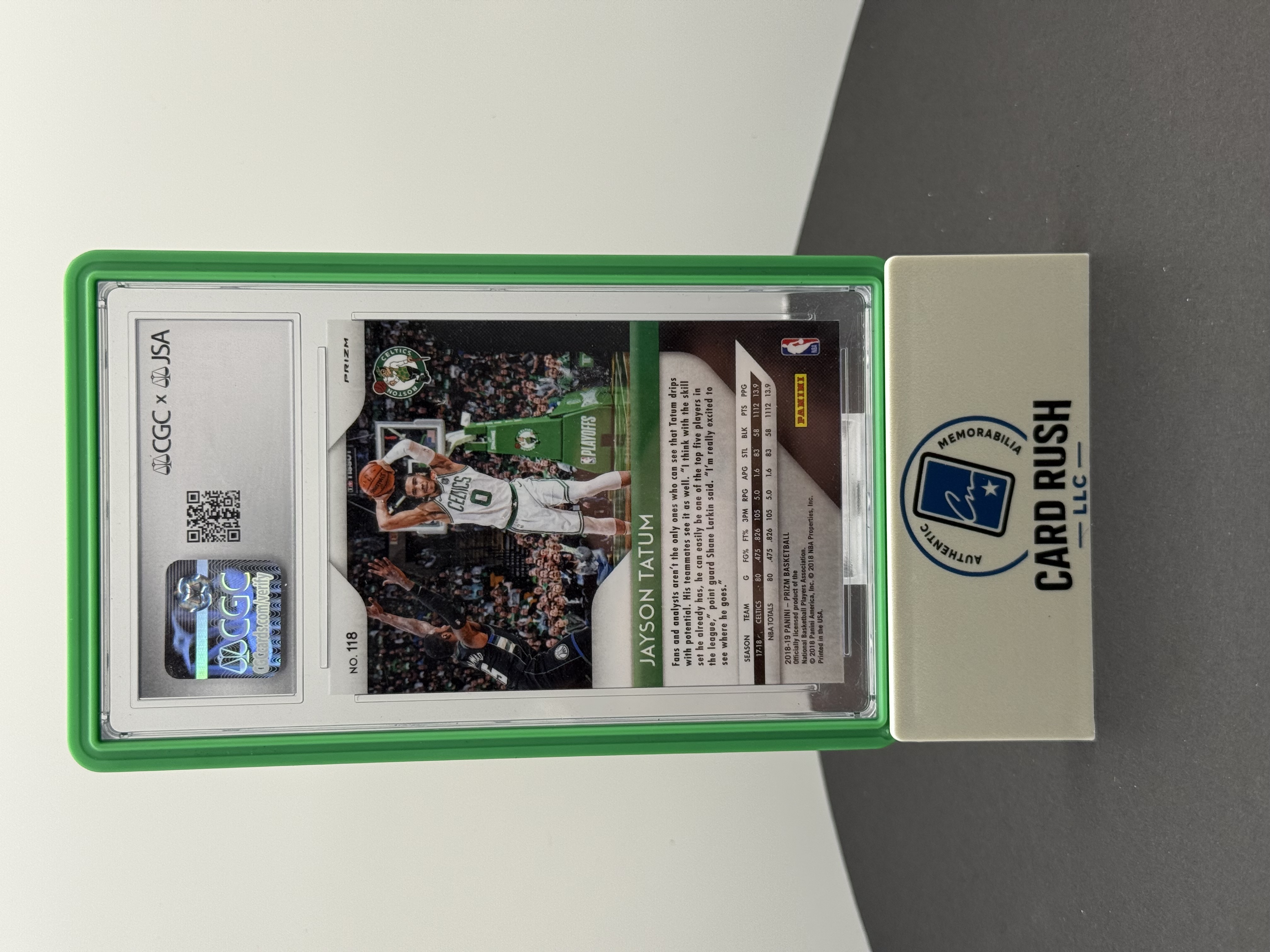 2018-19 Panini Prizm Jayson Tatum Red Ice Card