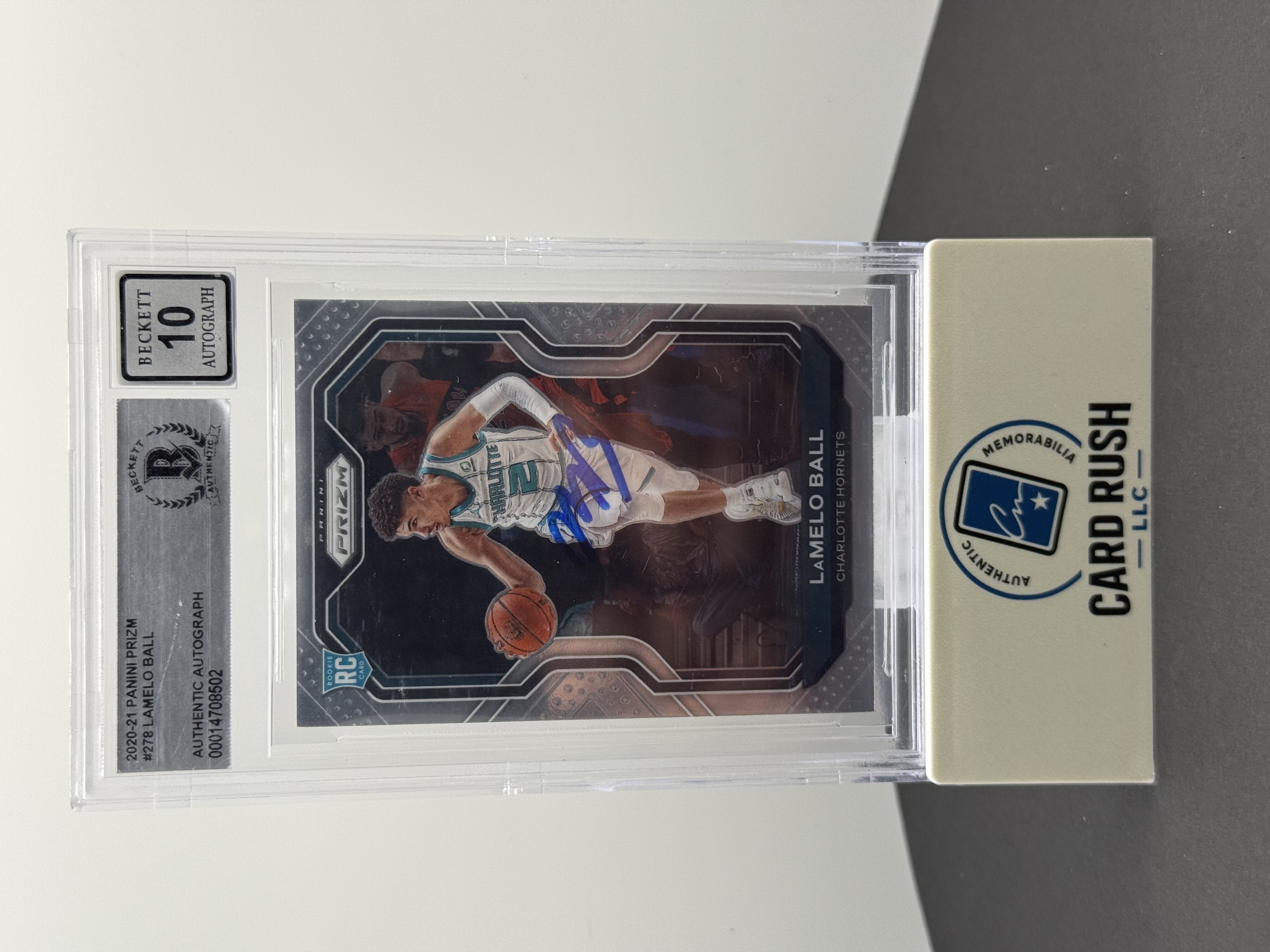2020-21 Panini-Prizm LaMelo Ball Rookie Autograph Basketball Card