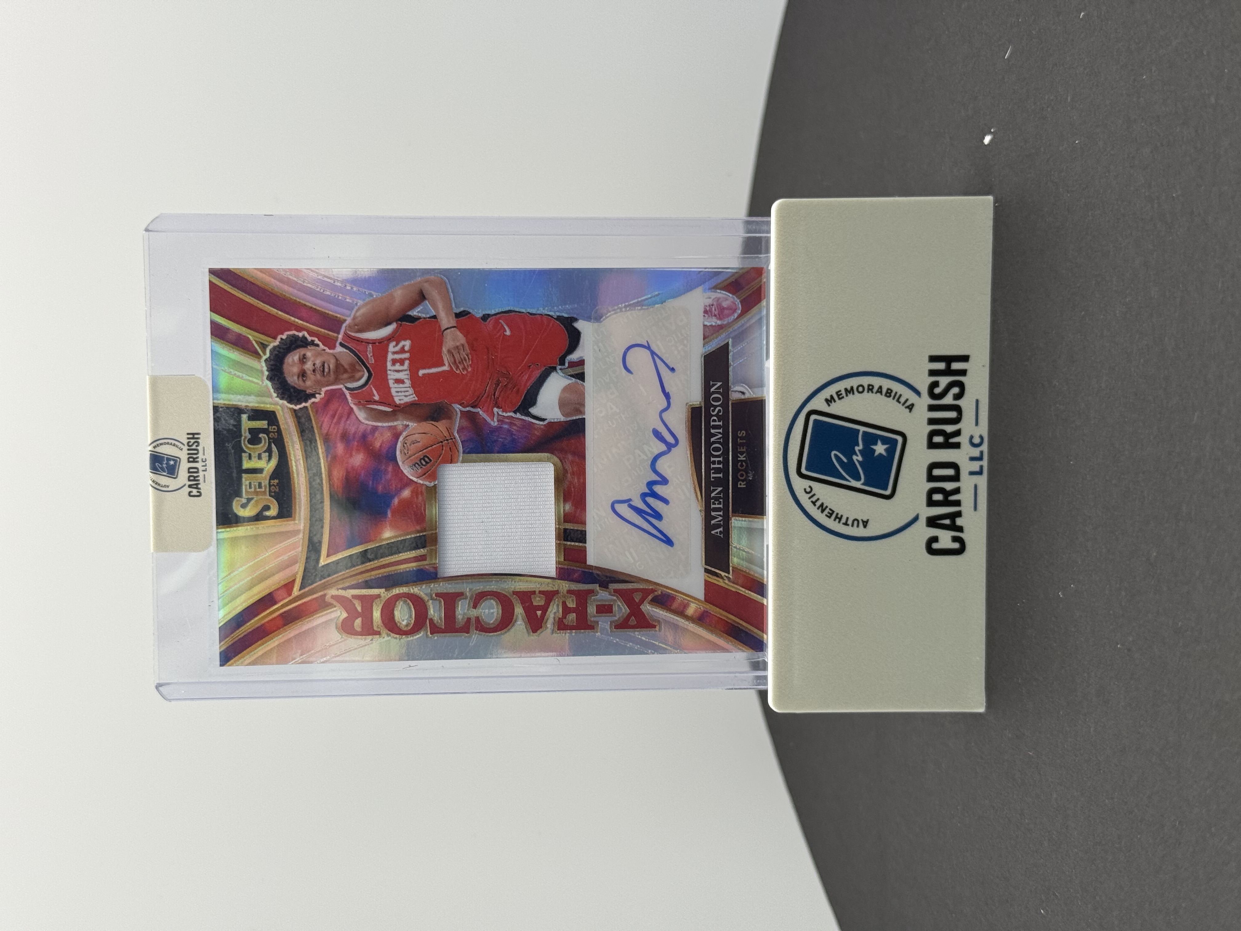 2024-25 Panini Select X-Factor Amen Thompson Autographed Patch Card