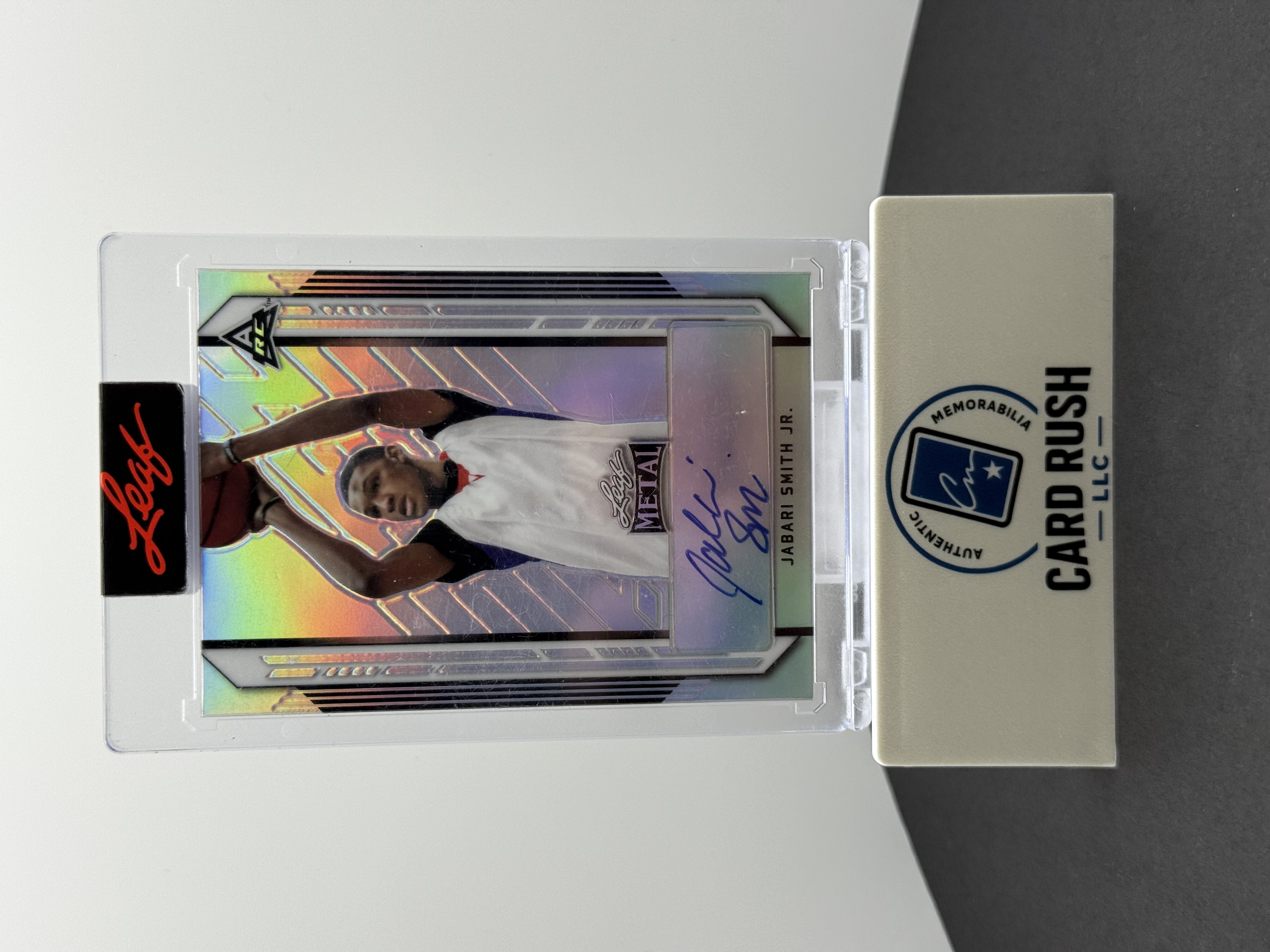 2022 Leaf Metal Jabari Smith Jr. Autograph Rookie Basketball Card