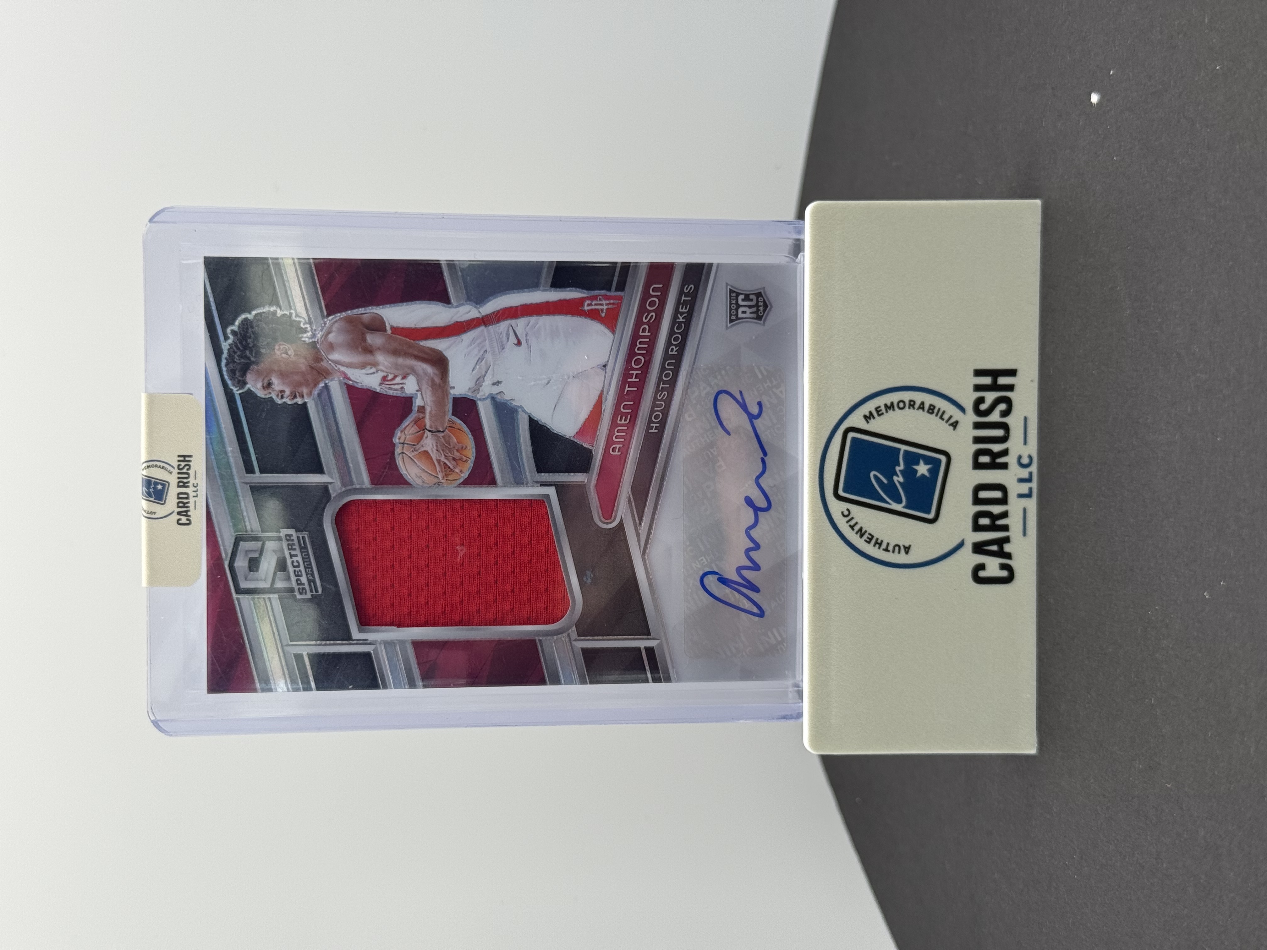 2023-24 Panini Spectra Amen Thompson Rookie Autograph Patch Card