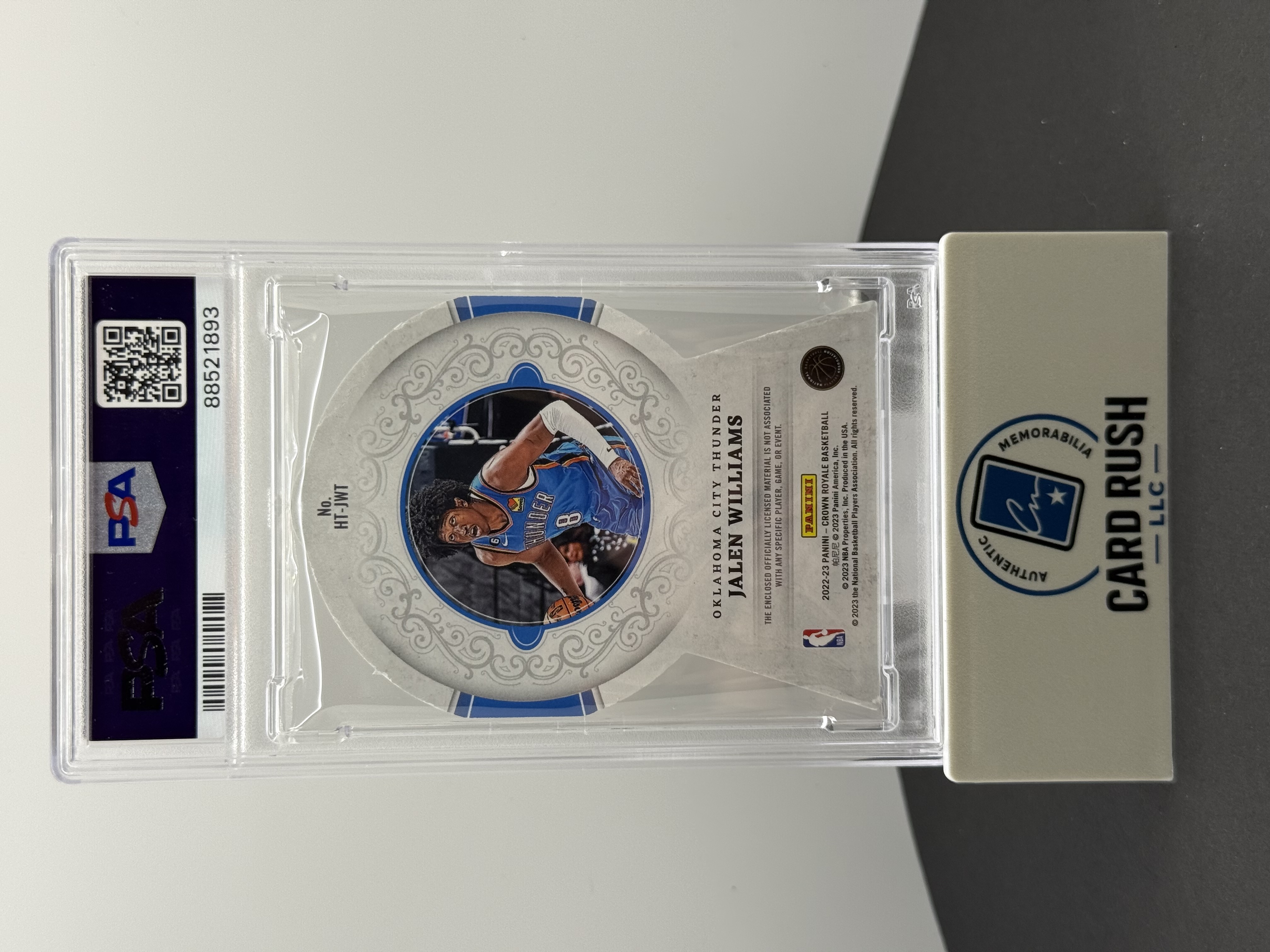 2022 Crown Royale Heirs To The Throne Jalen Williams Relic Autograph Card