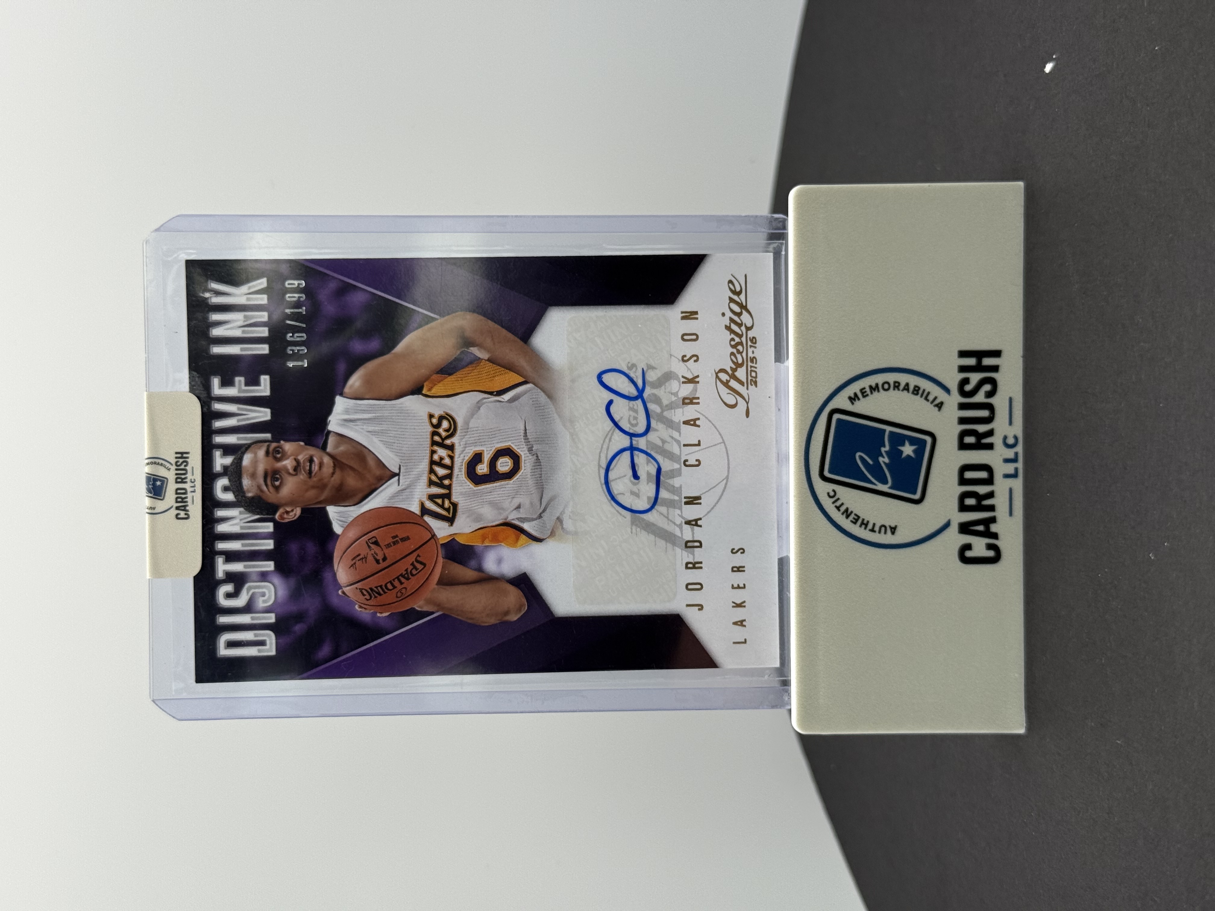 2015-16 Panini Prestige Jordan Clarkson Autographed Basketball Card