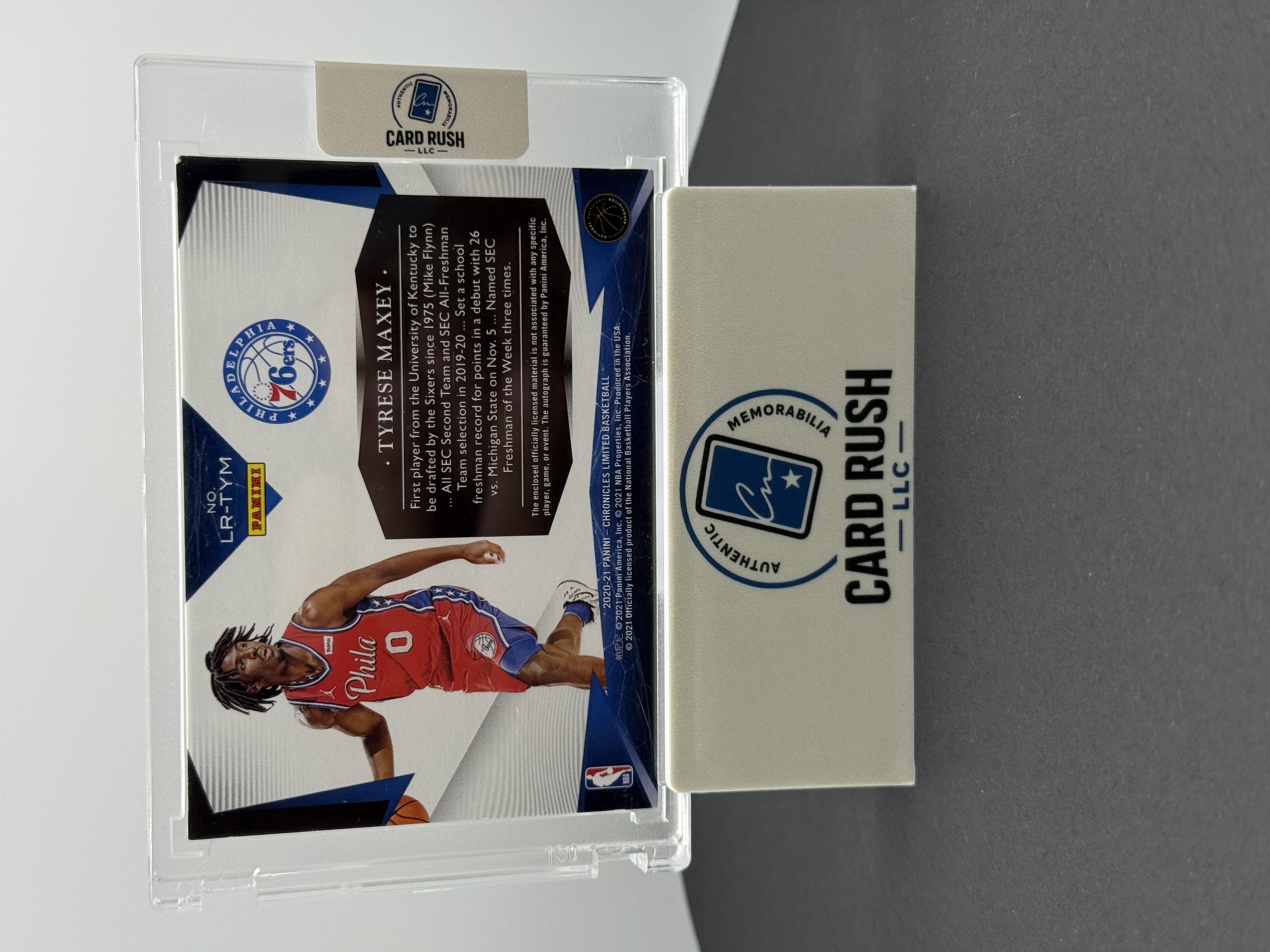 2020-21 Panini Chronicles Limited Tyrese Maxey RPA