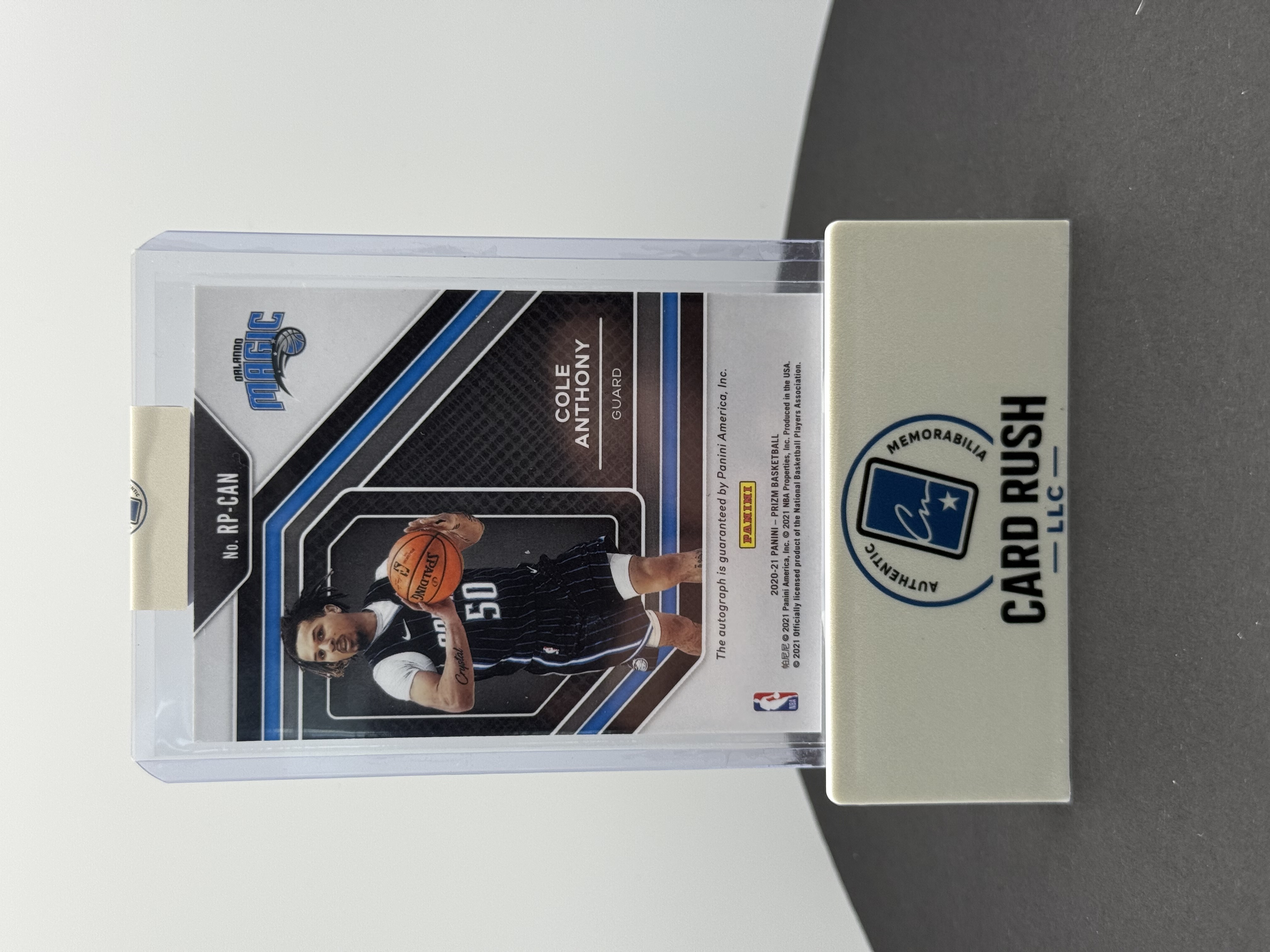2020-21 Panini Prizm Cole Anthony Rookie Autograph Basketball Card