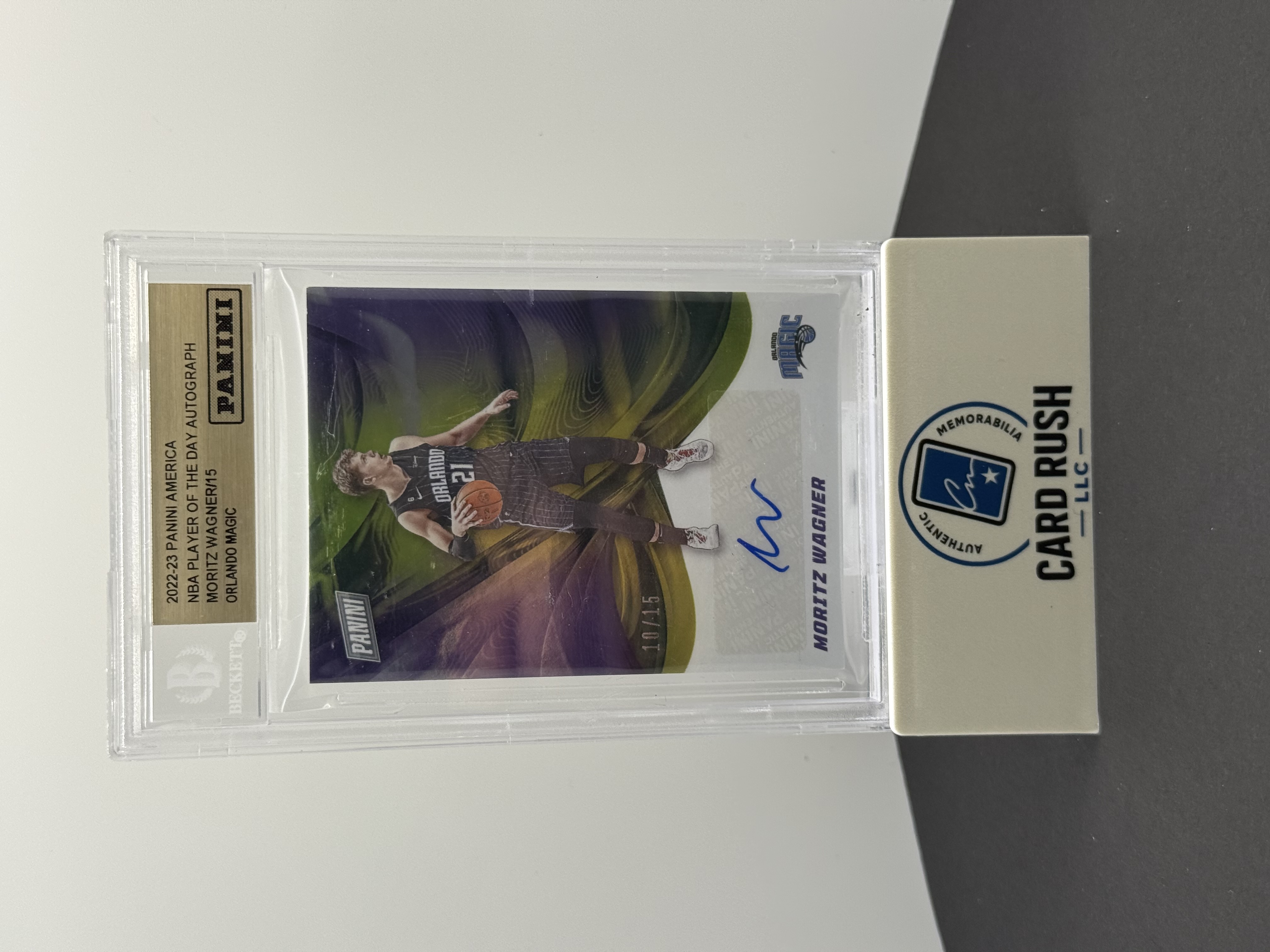 2022-23 Panini NBA Player of the Day Moritz Wagner Autograph Card