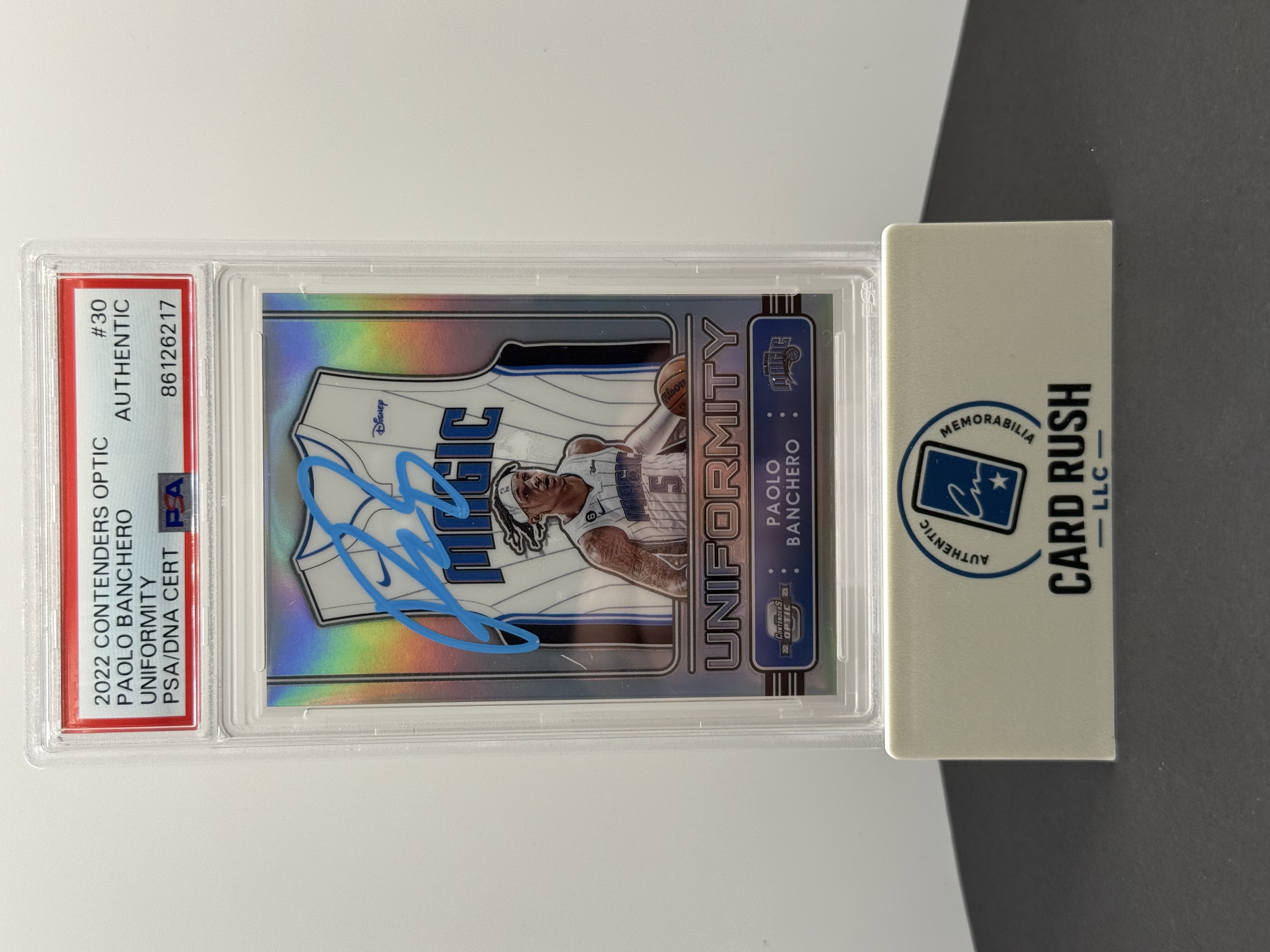 2022 Contenders Optic Paolo Banchero Autographed Card