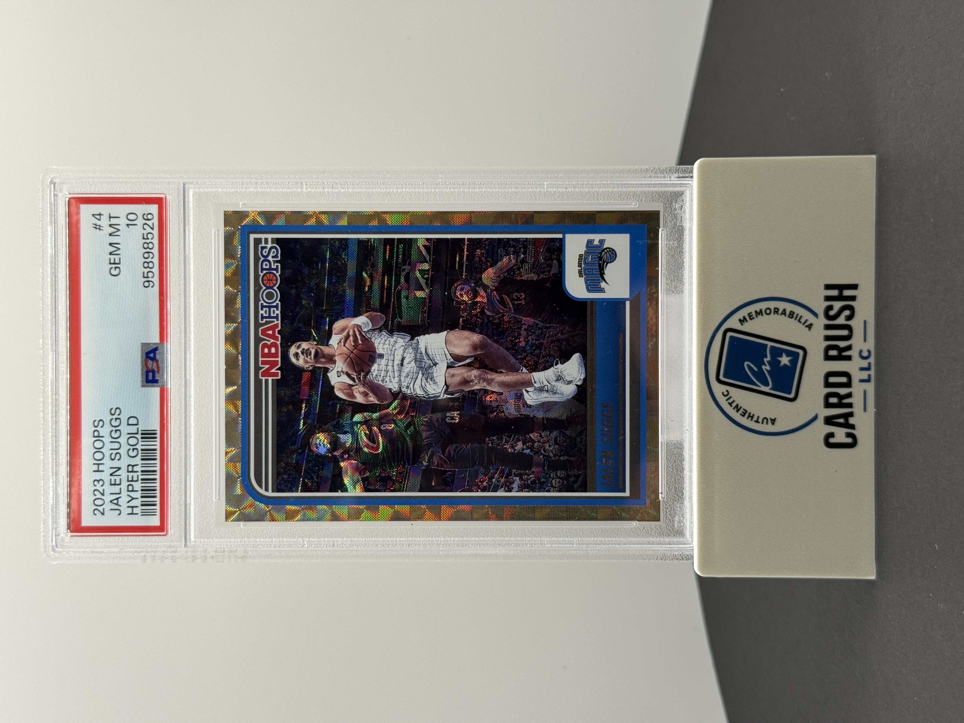 2023 Hoops Jalen Suggs Hyper Gold PSA 10