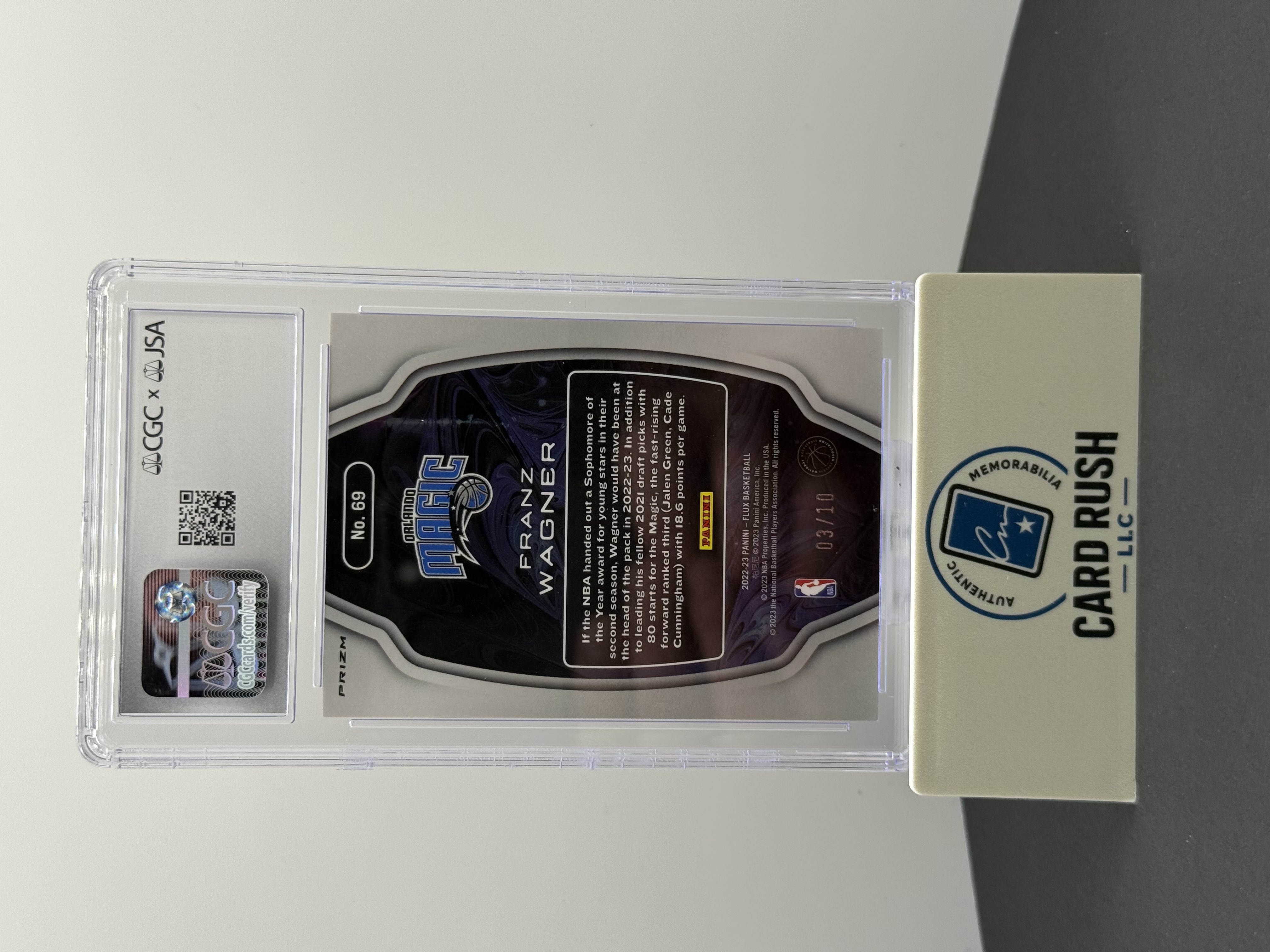 2021/22 Panini Flux Franz Wagner Titan Autograph Card