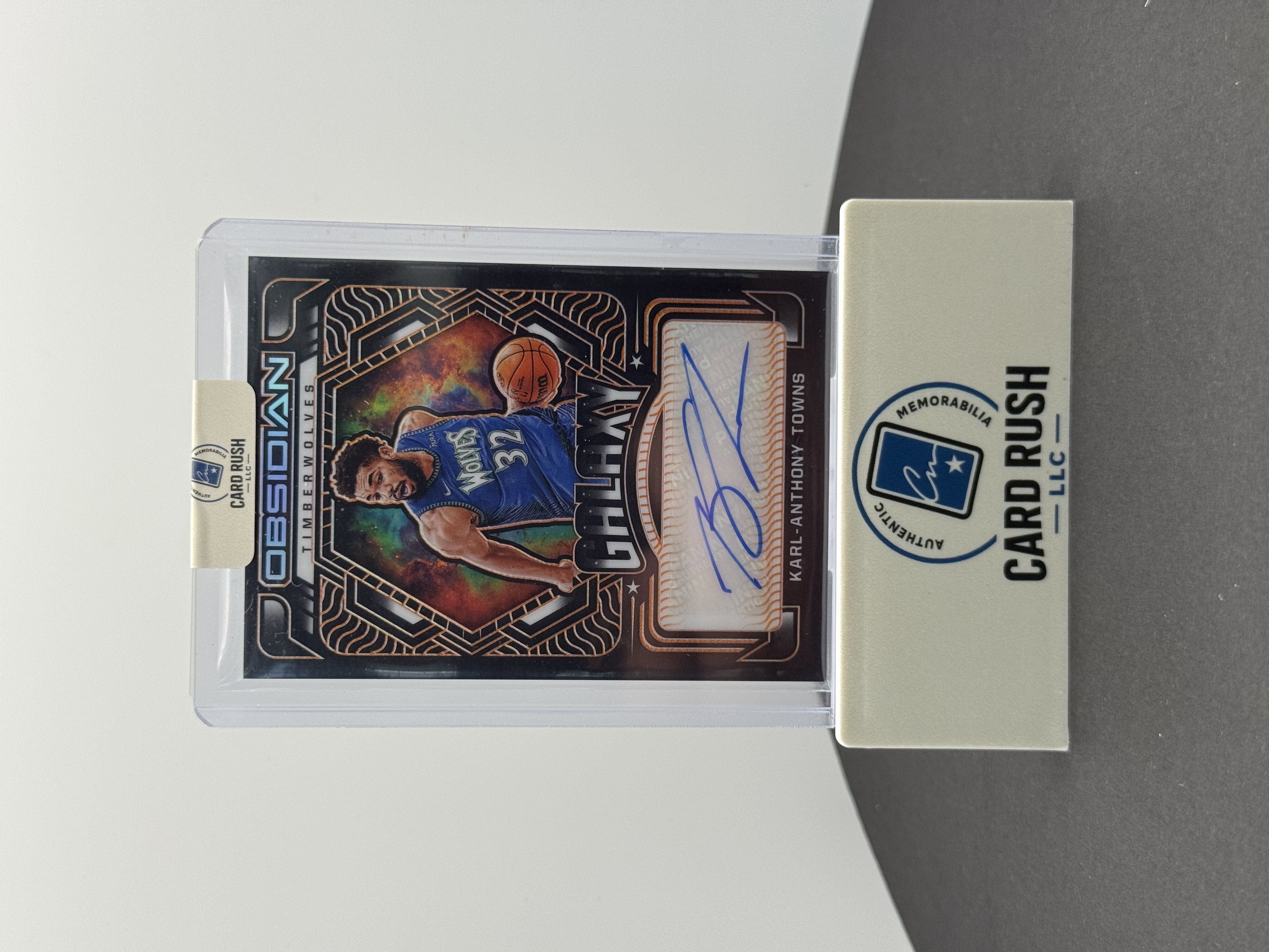 2021-22 Panini Obsidian Galaxy Karl-Anthony Towns Basketball Trading Card