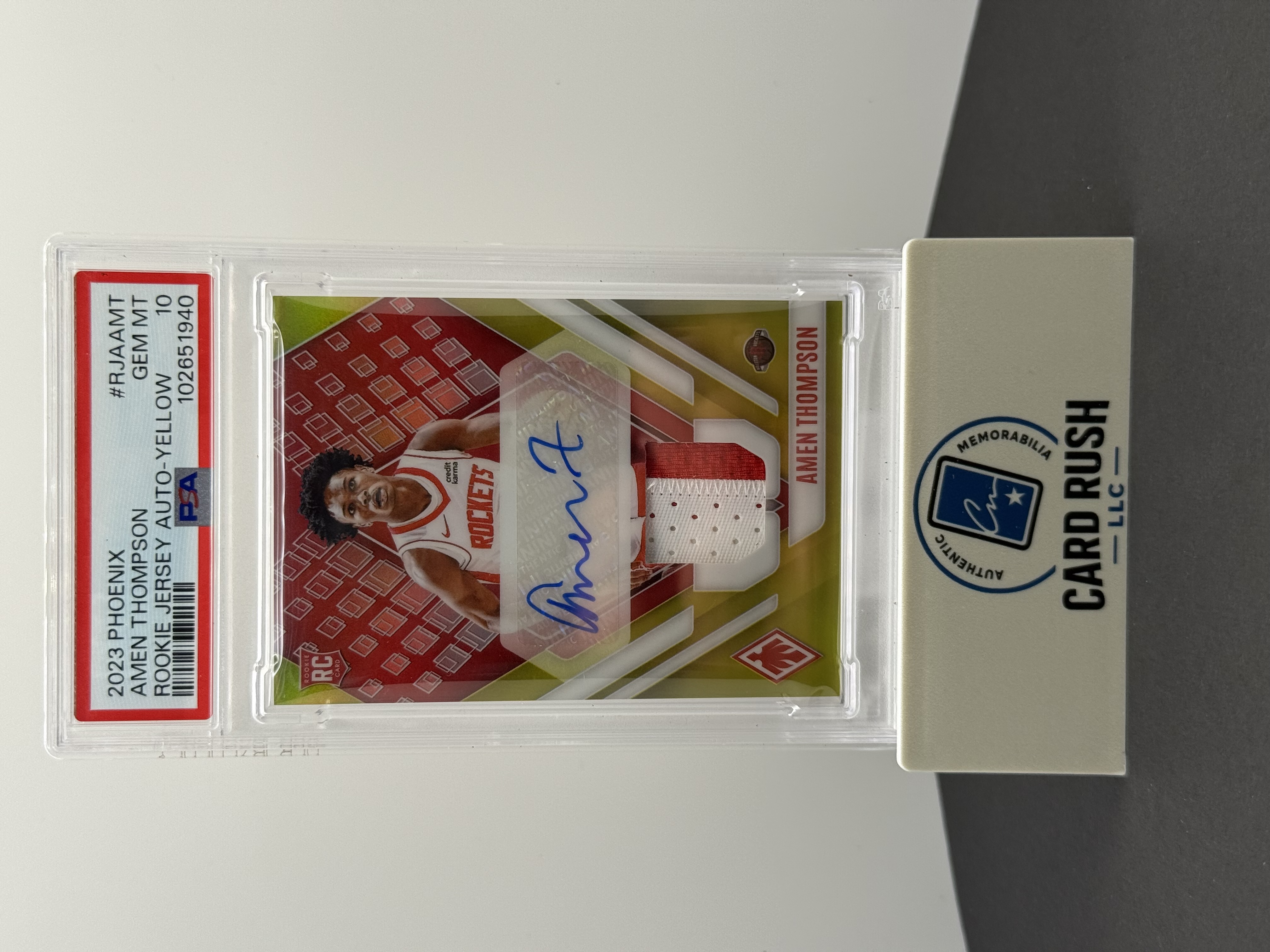 2023 Phoenix Amen Thompson Rookie Patch Auto Card