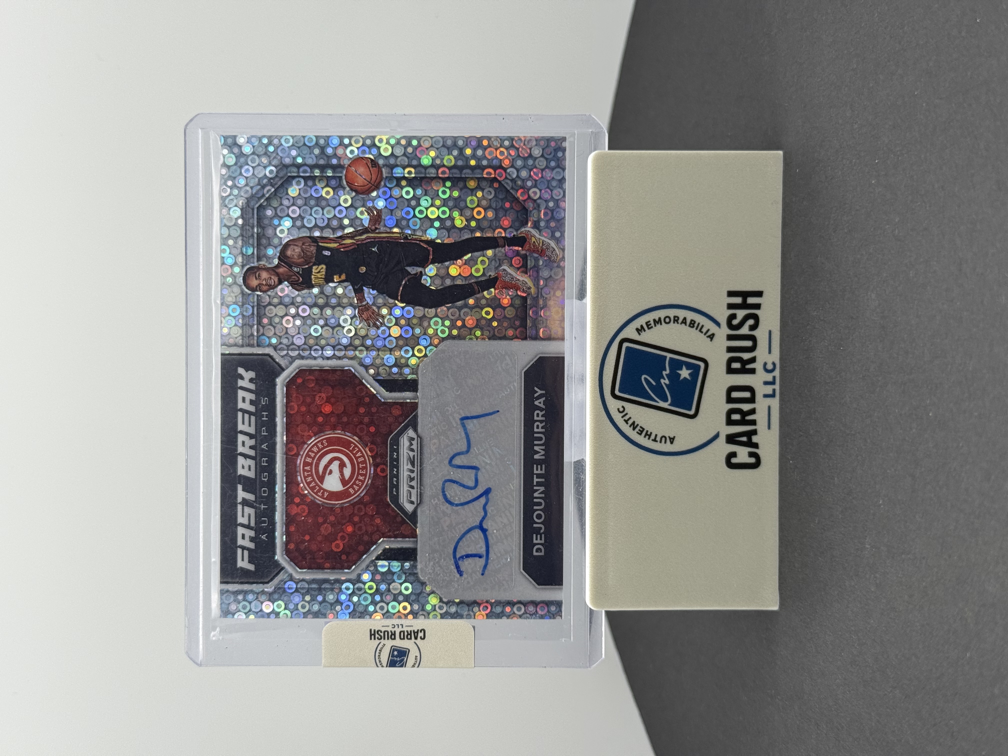2022-23 Panini Prizm Dejounte Murray Autographed Basketball Card