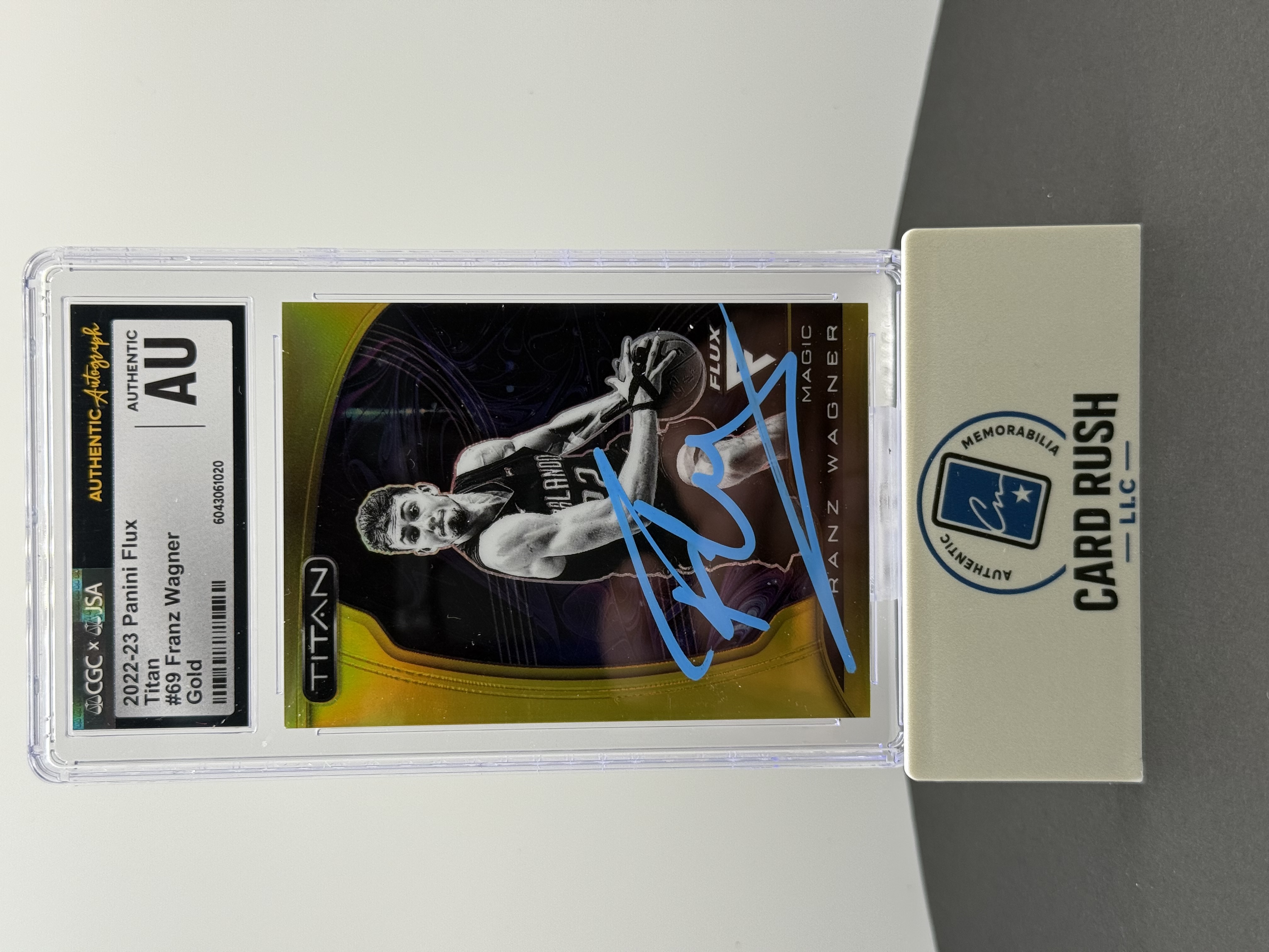 2021/22 Panini Flux Franz Wagner Titan Autograph Card