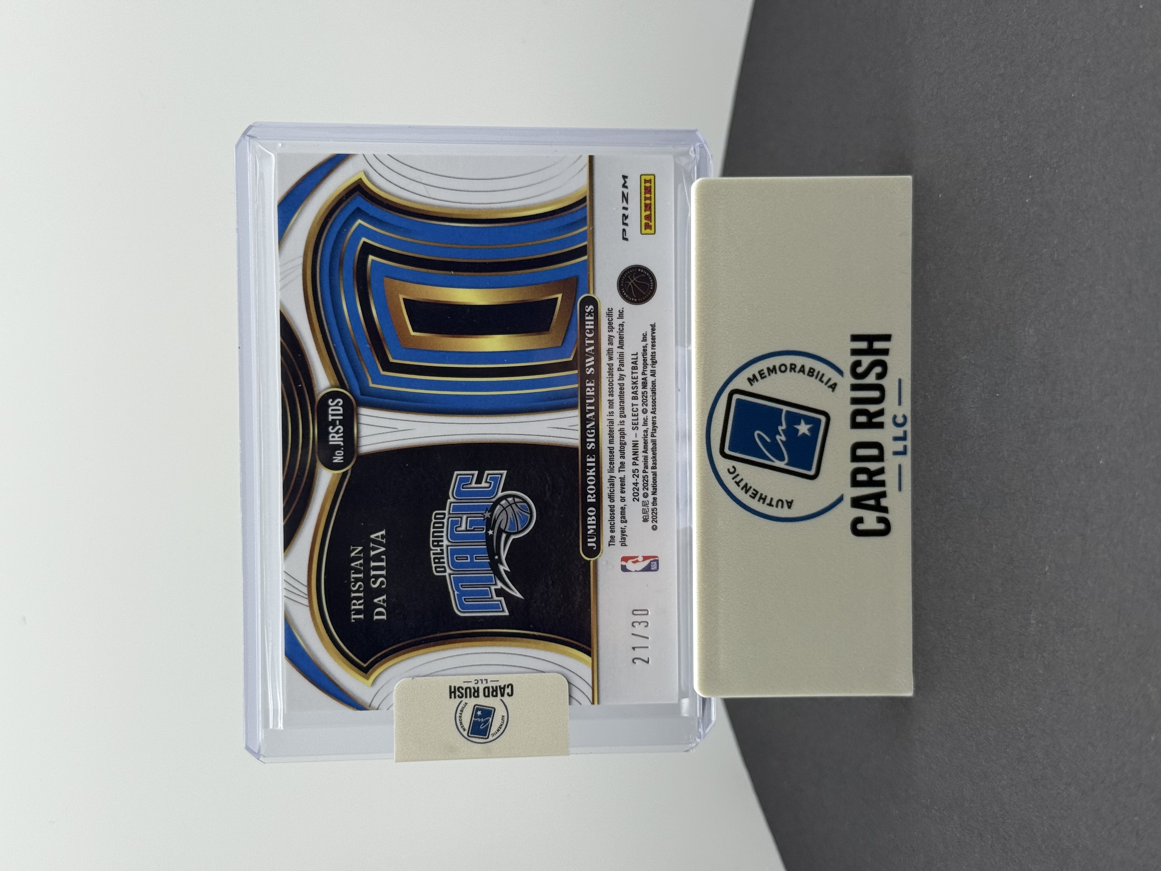 2024-25 Panini Select Prizm Tristan DaSilva RPA Basketball Trading Card