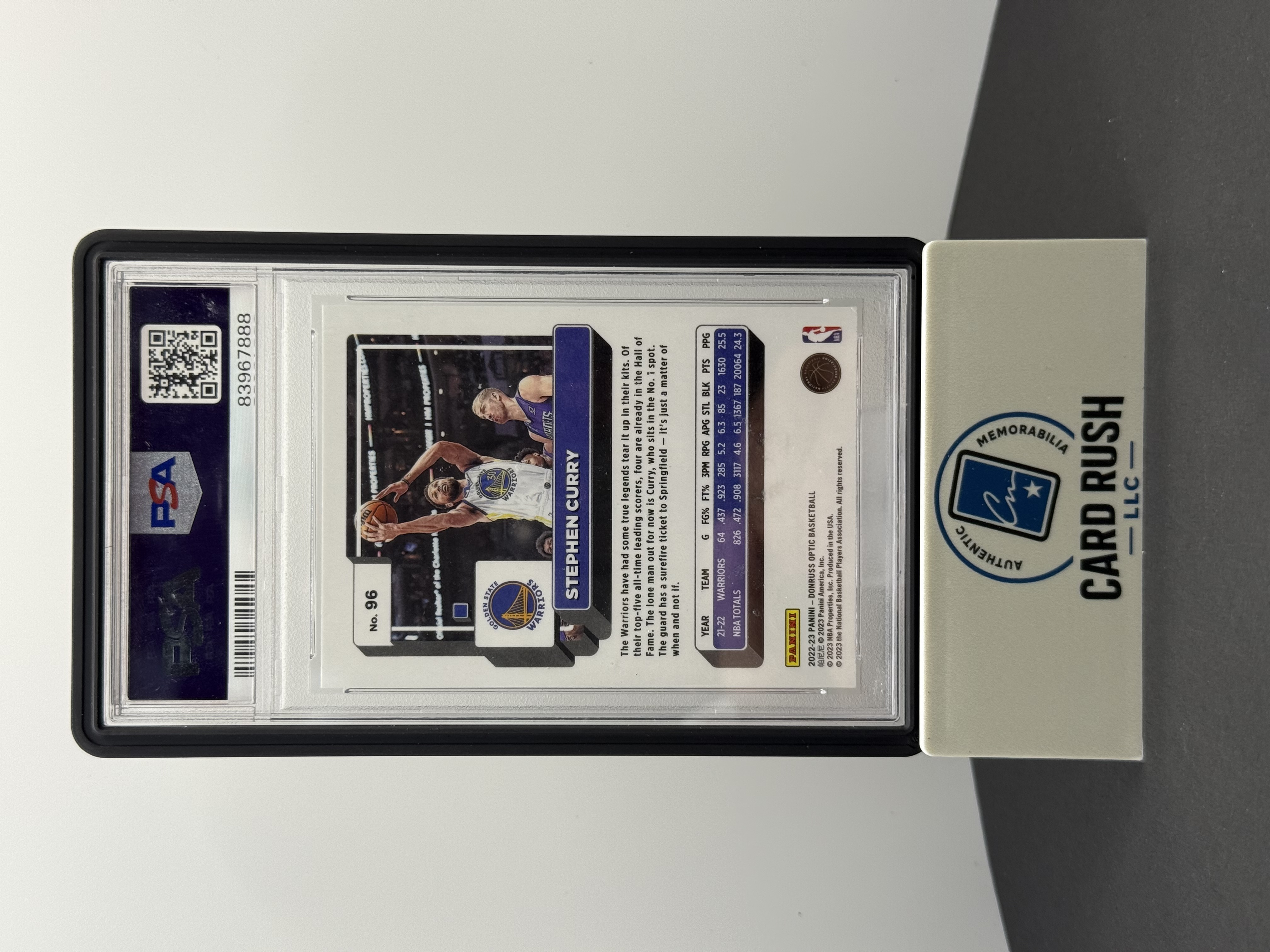 2021 Donruss Optic Stephen Curry Autographed Trading Card