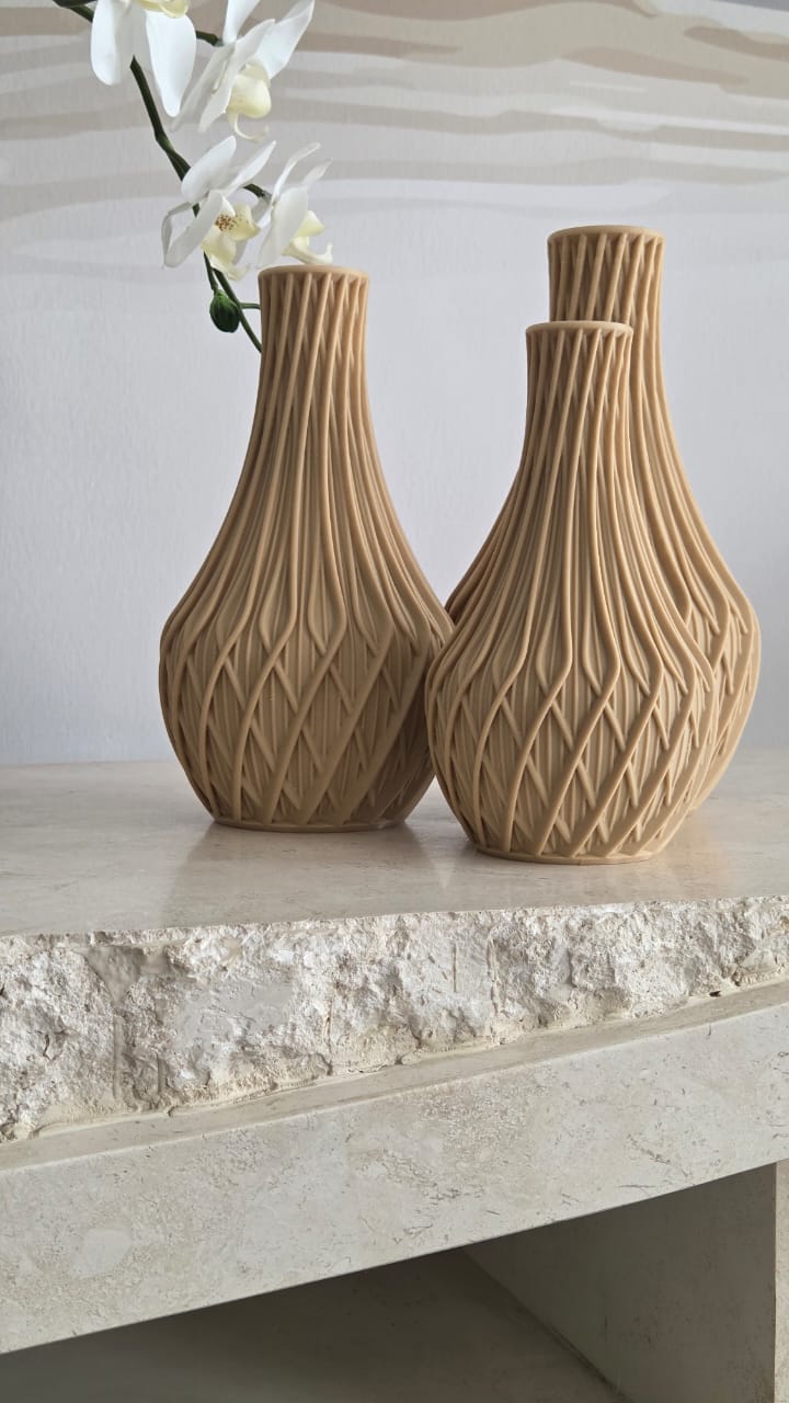Modern geometric vases