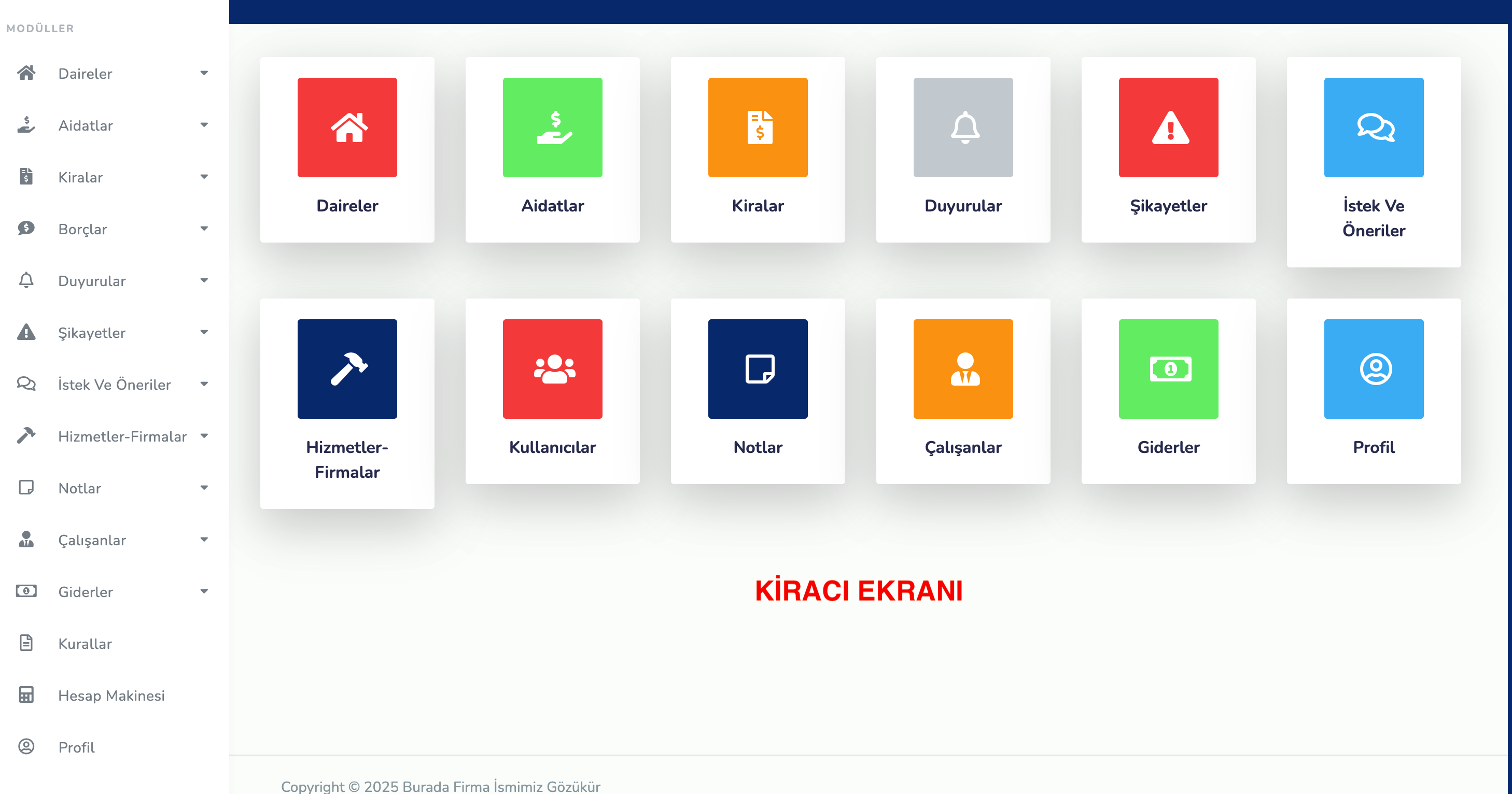Site Yönetim Programı 