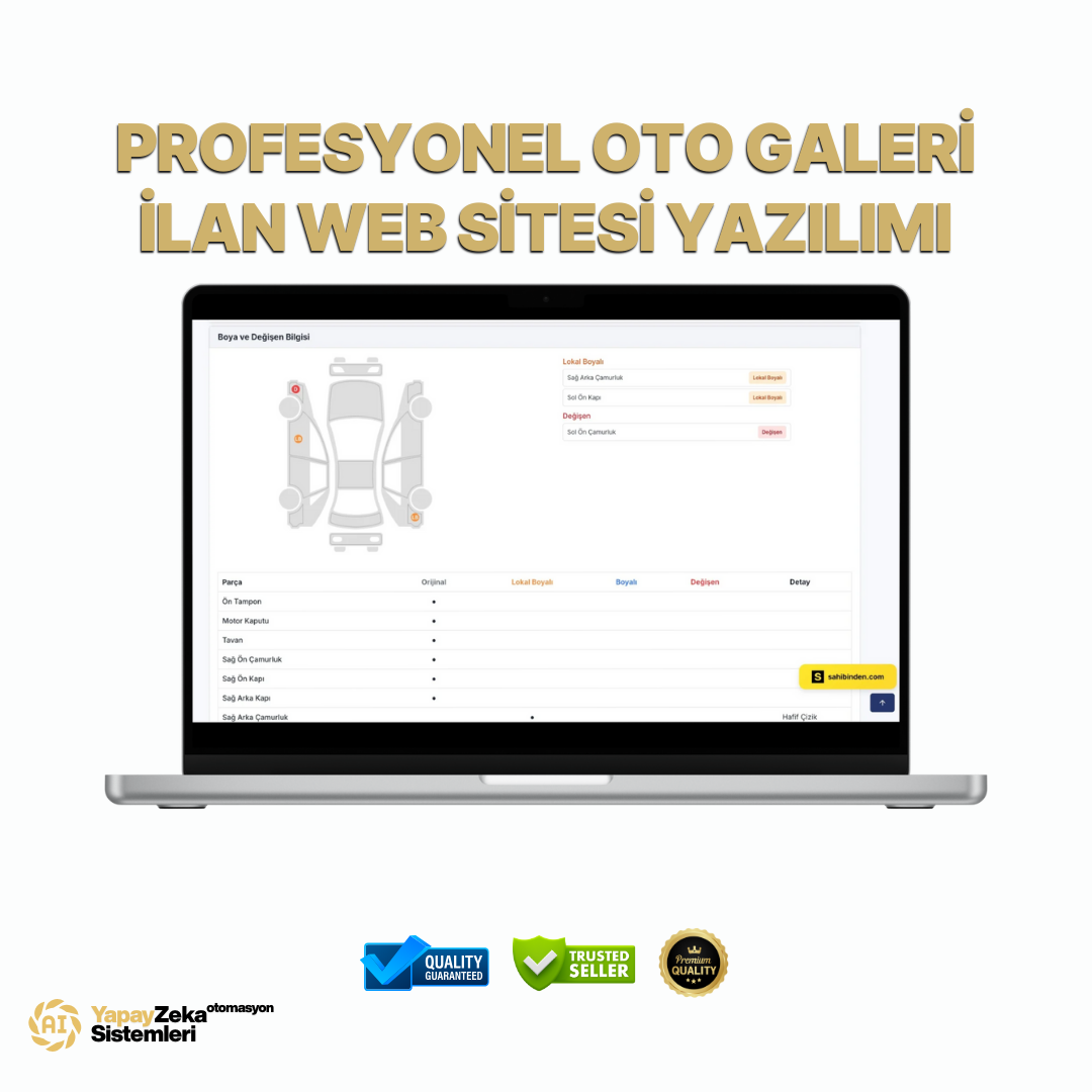 Galericiler İçin Özel Tasarlanmış Dijital Çözüm: Sahibinden API Entegrasyonu ile Satışlarınızı Artırın