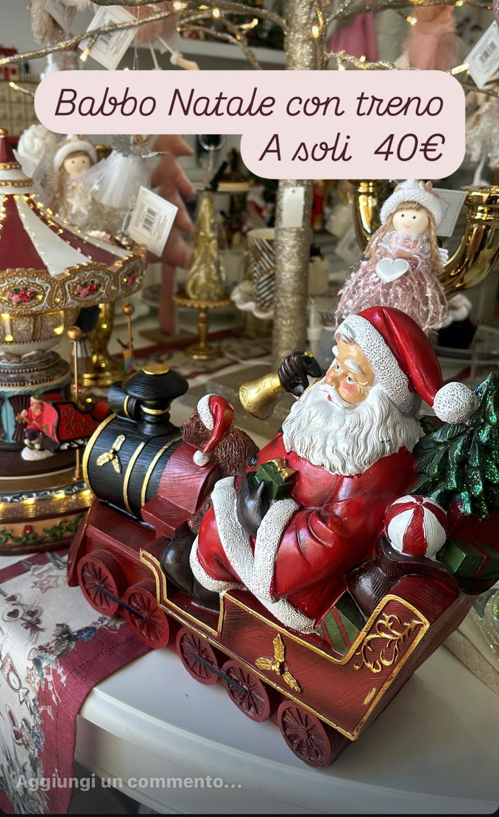 Babbo Natale con treno
