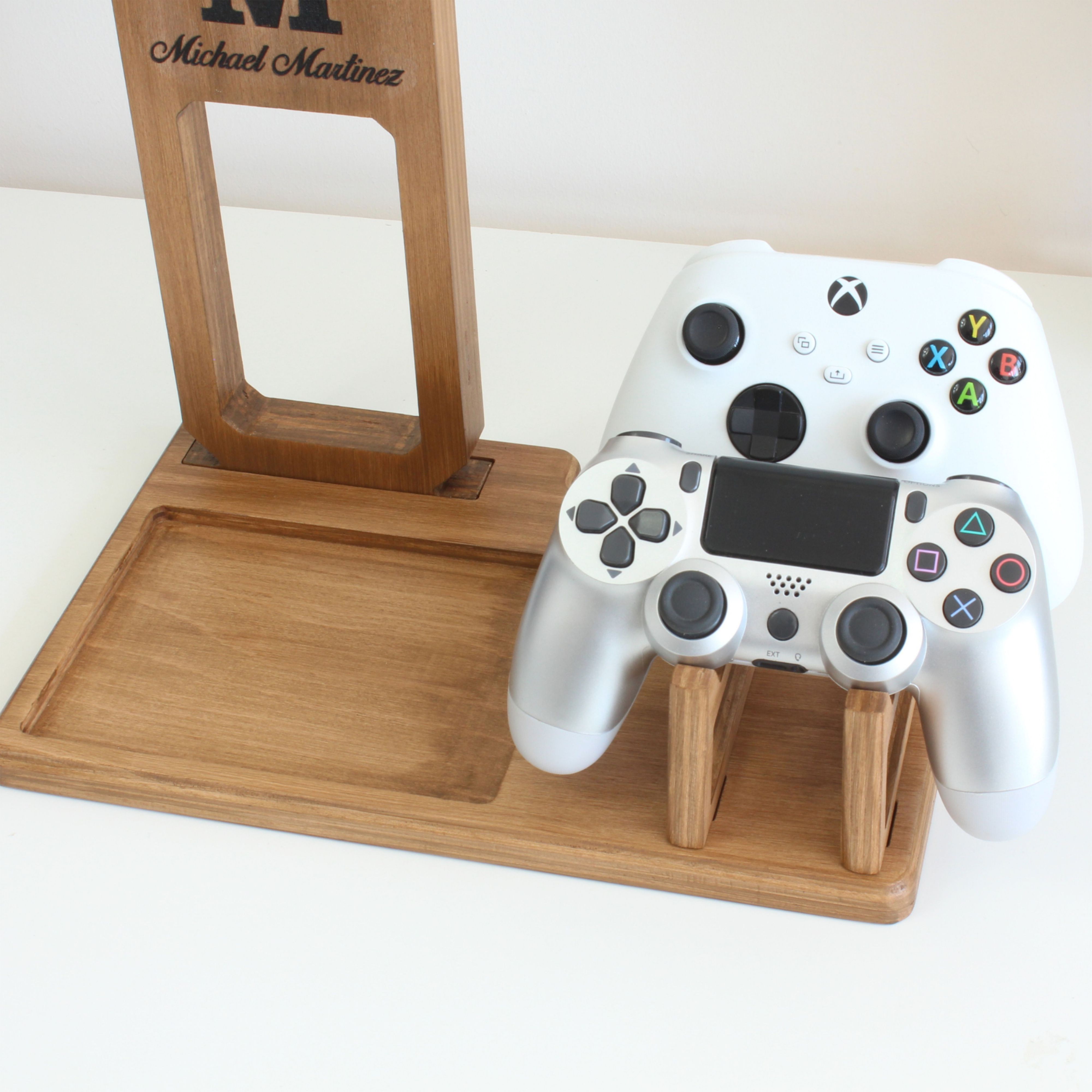 Wooden Gaming Accessories Stand