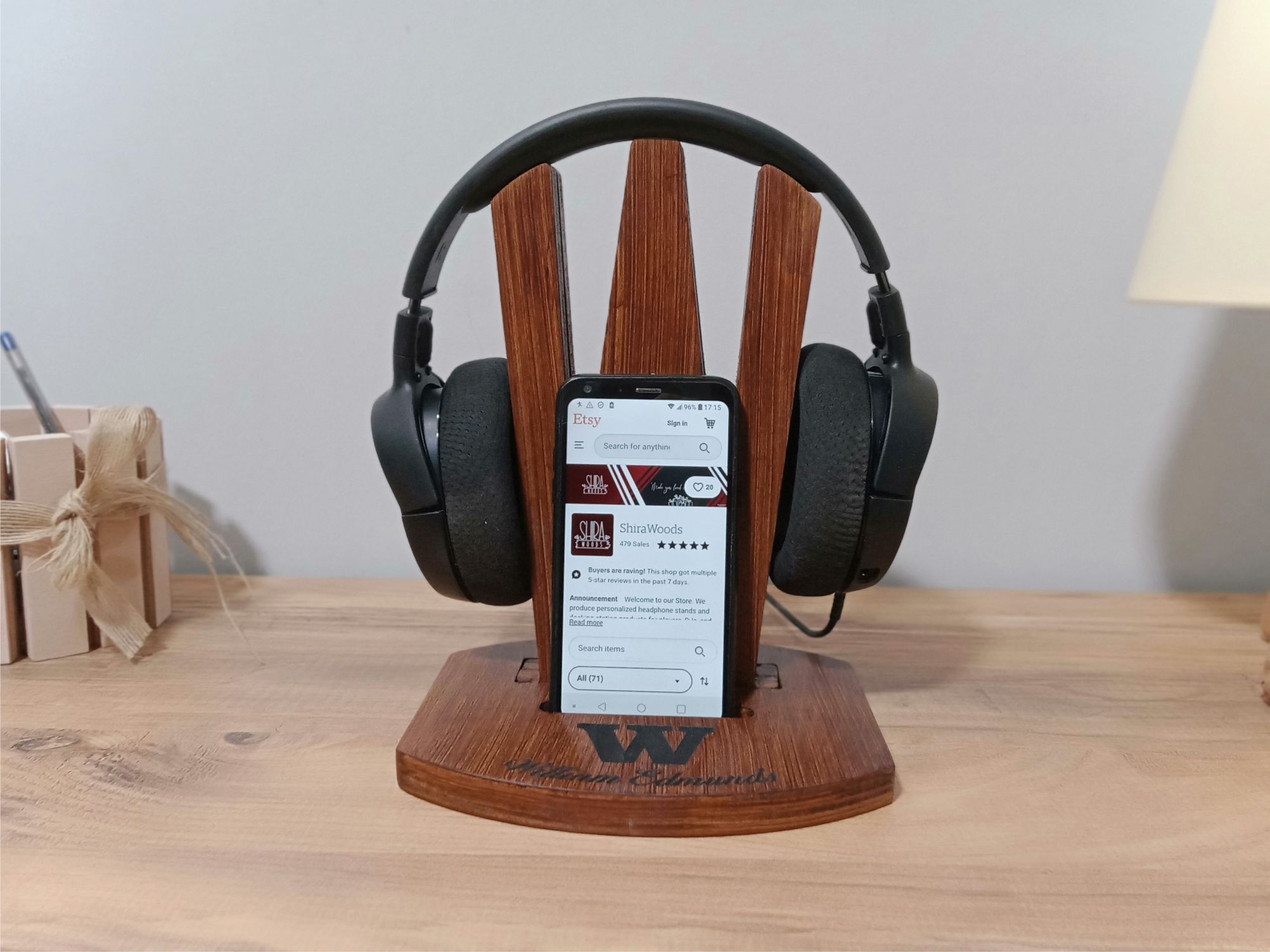 Headphone stand for Christmas, Valentine's Day gift Headphone holder, Personalized Gamer gift Headset Holder, Boyfriend gift, Gift for men