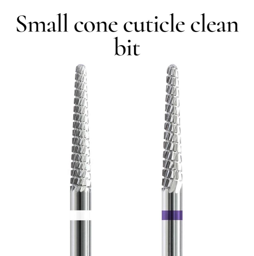 Small cone cuticle clean bit