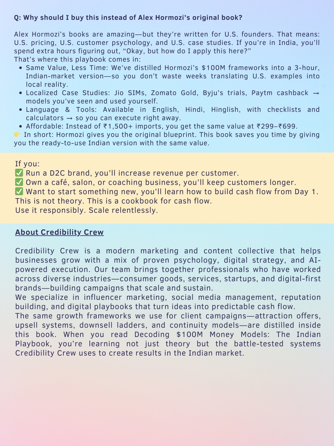 DECODING $100M MONEY MODELS: THE INDIAN PLAYBOOK