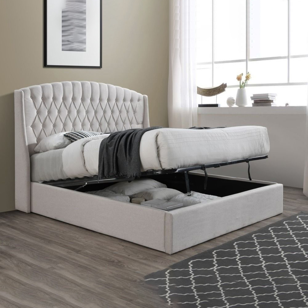 Avril Velvet Storage Bed