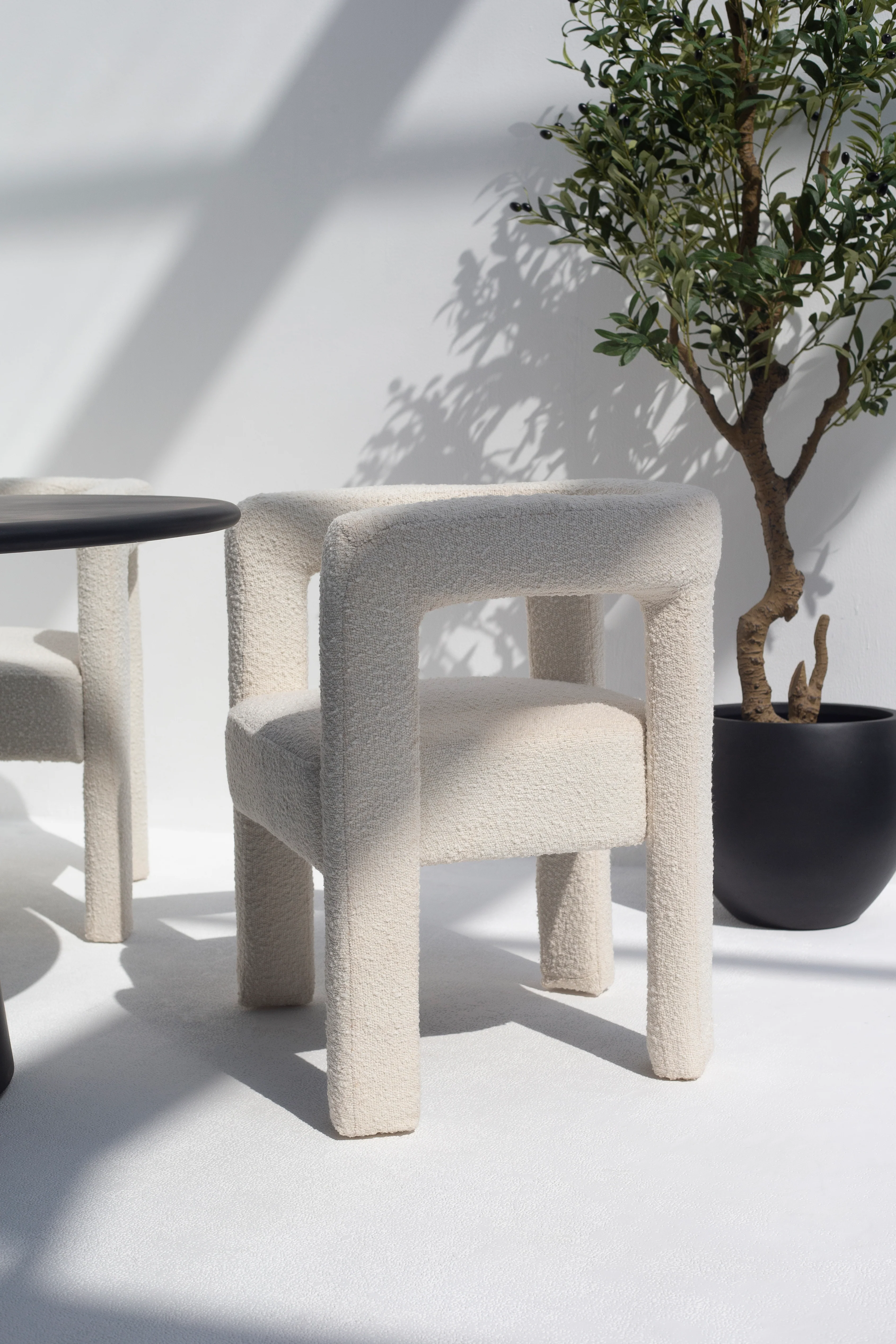 Bella Boucle  Upholstered Accent Chair